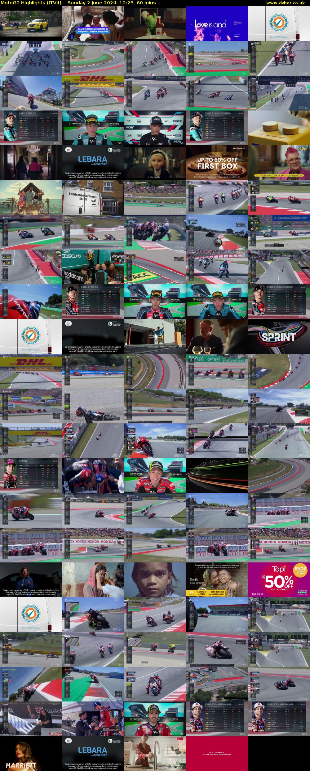 MotoGP Highlights (ITV4) Sunday 2 June 2024 10:25 - 11:25