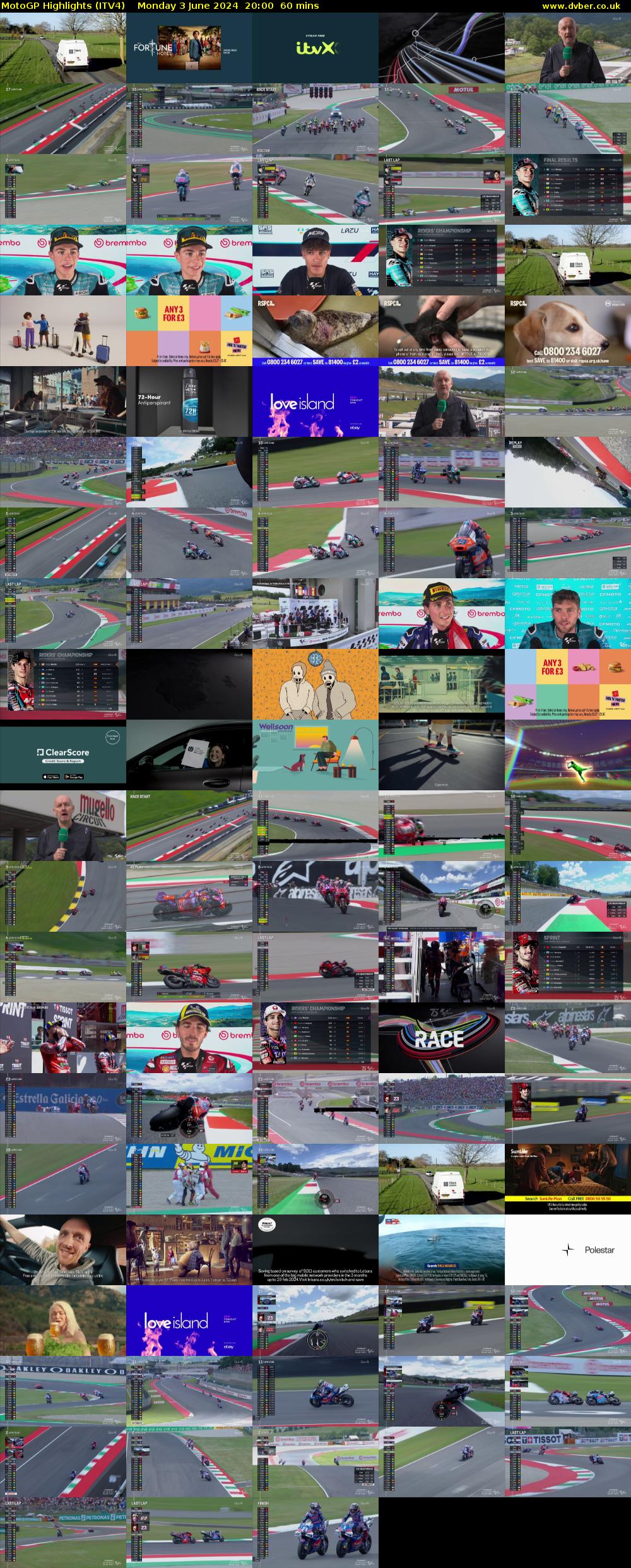 MotoGP Highlights (ITV4) Monday 3 June 2024 20:00 - 21:00