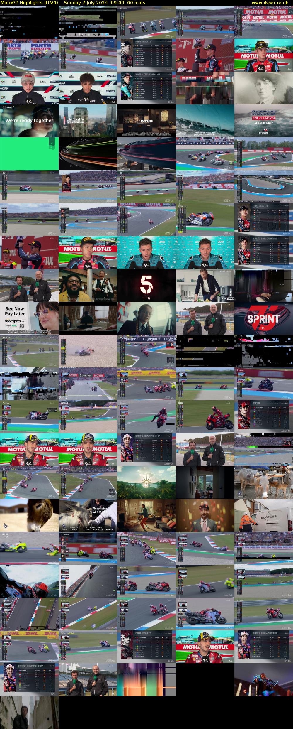 MotoGP Highlights (ITV4) Sunday 7 July 2024 09:00 - 10:00
