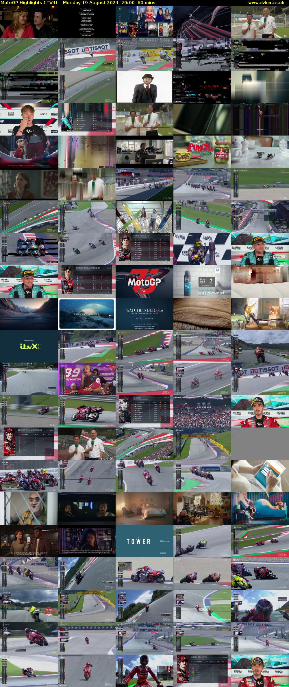 MotoGP Highlights (ITV4) Monday 19 August 2024 20:00 - 21:00