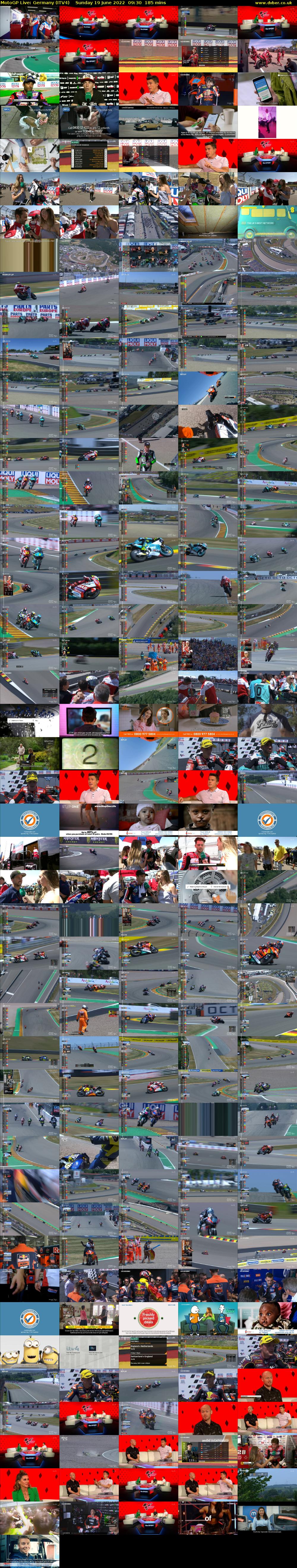 MotoGP Live: Germany (ITV4) Sunday 19 June 2022 09:30 - 12:35