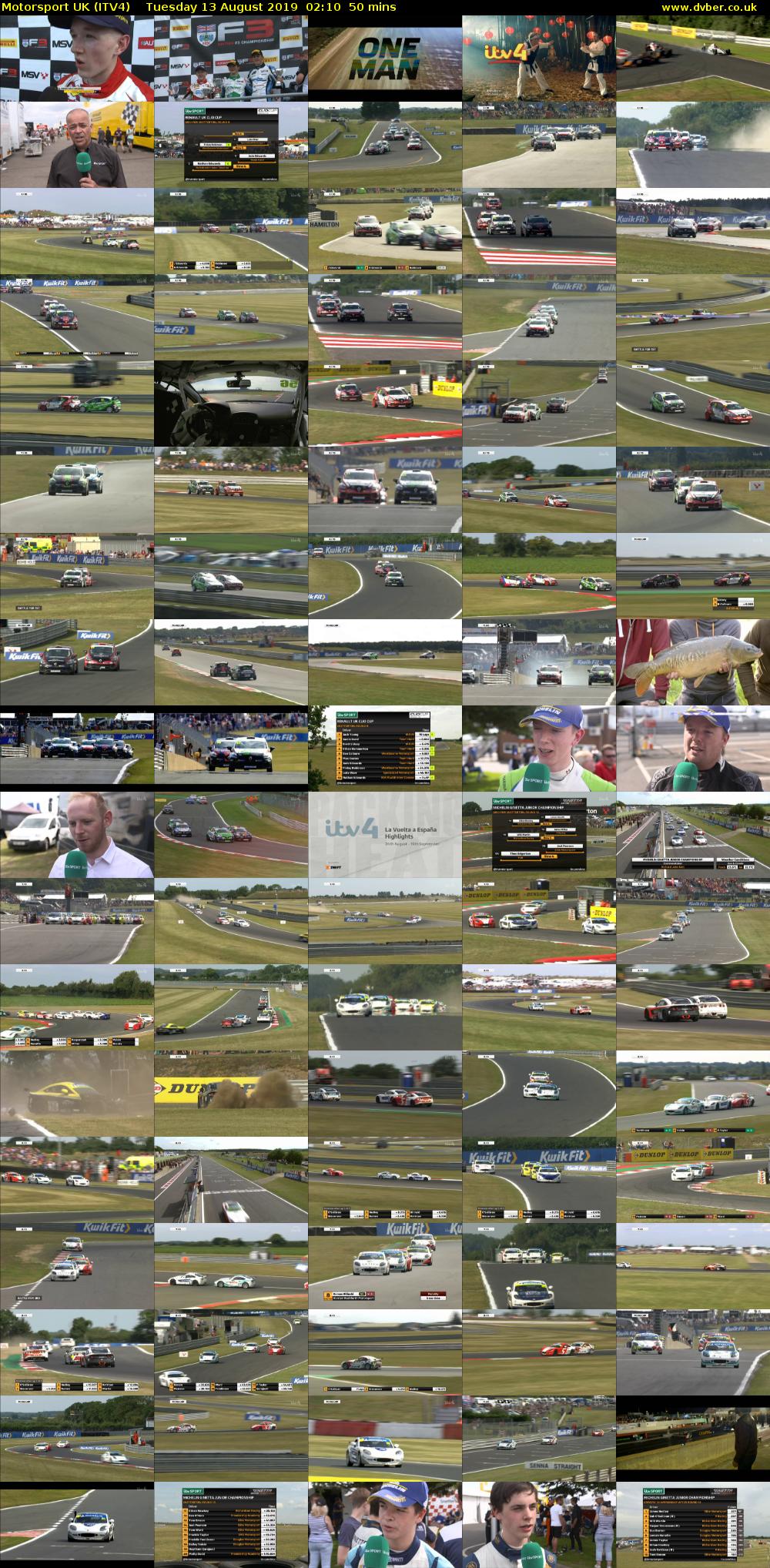 Motorsport UK (ITV4) Tuesday 13 August 2019 02:10 - 03:00