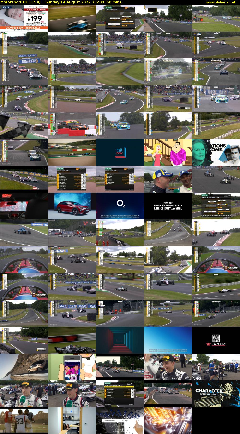 Motorsport UK (ITV4) Sunday 14 August 2022 06:00 - 07:00