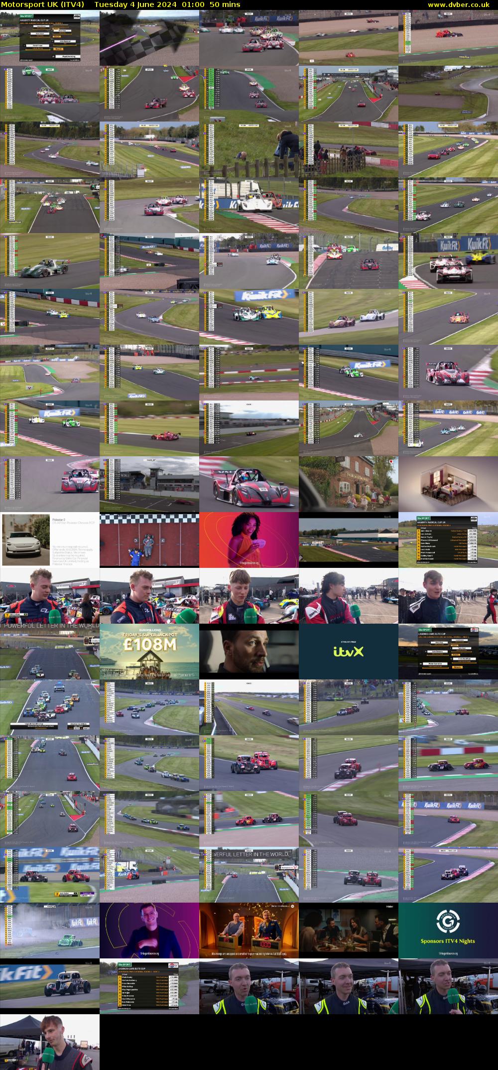 Motorsport UK (ITV4) Tuesday 4 June 2024 01:00 - 01:50