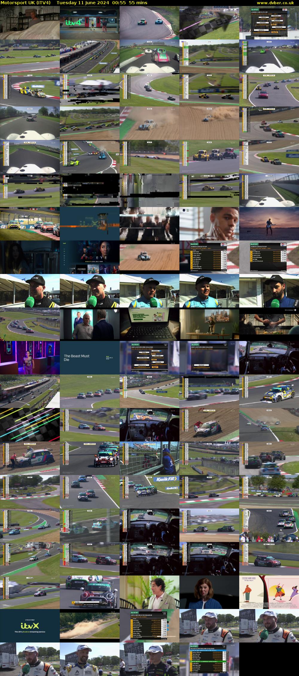 Motorsport UK (ITV4) Tuesday 11 June 2024 00:55 - 01:50