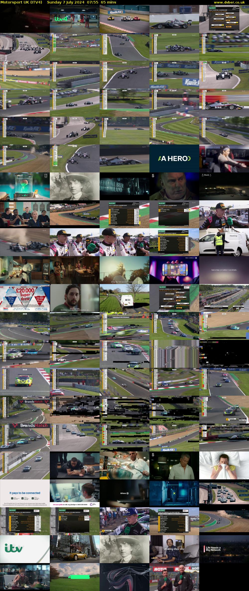 Motorsport UK (ITV4) Sunday 7 July 2024 07:55 - 09:00