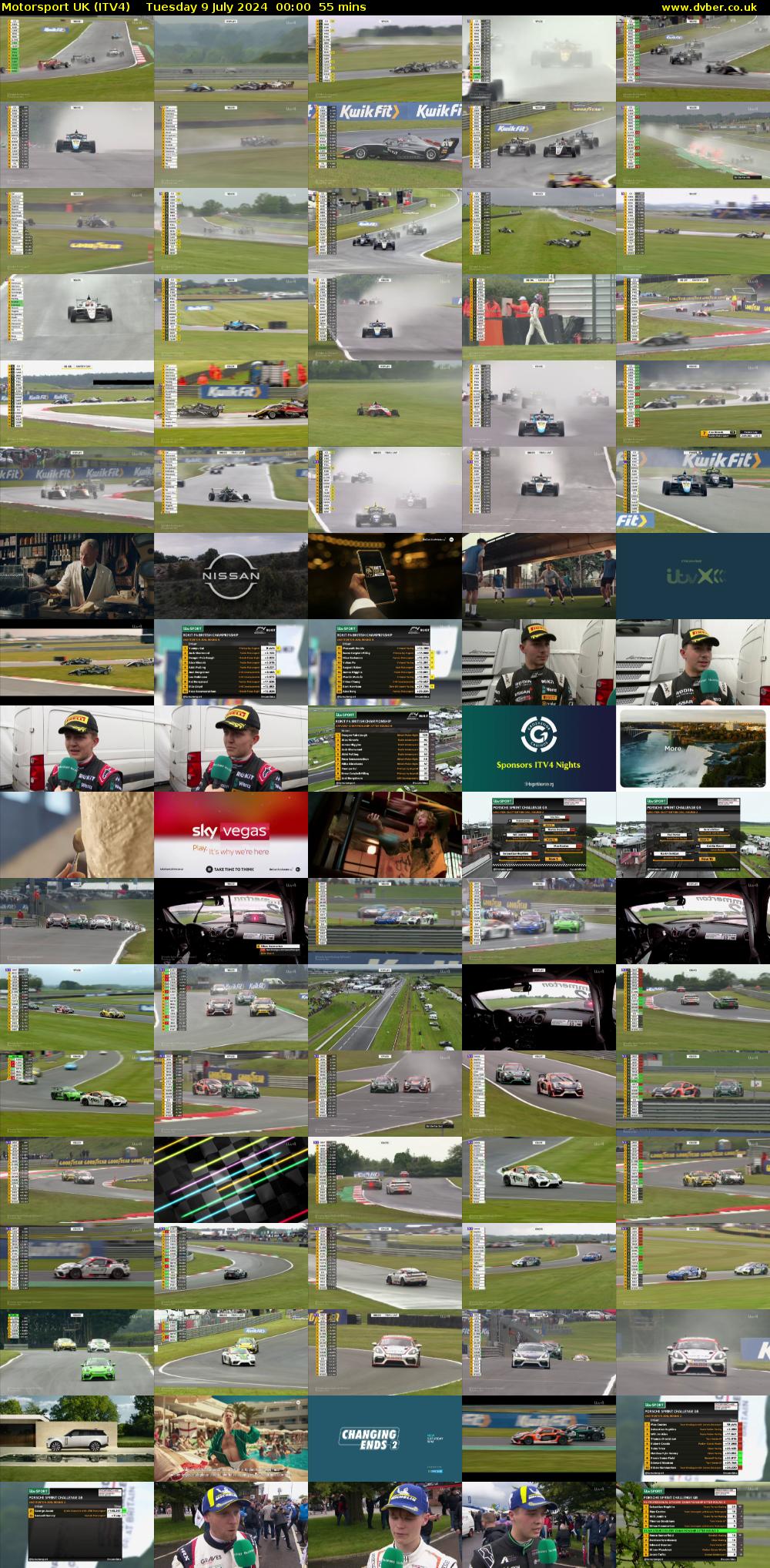 Motorsport UK (ITV4) Tuesday 9 July 2024 00:00 - 00:55
