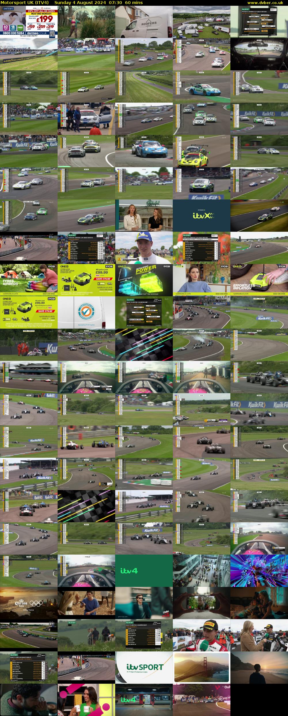 Motorsport UK (ITV4) Sunday 4 August 2024 07:30 - 08:30