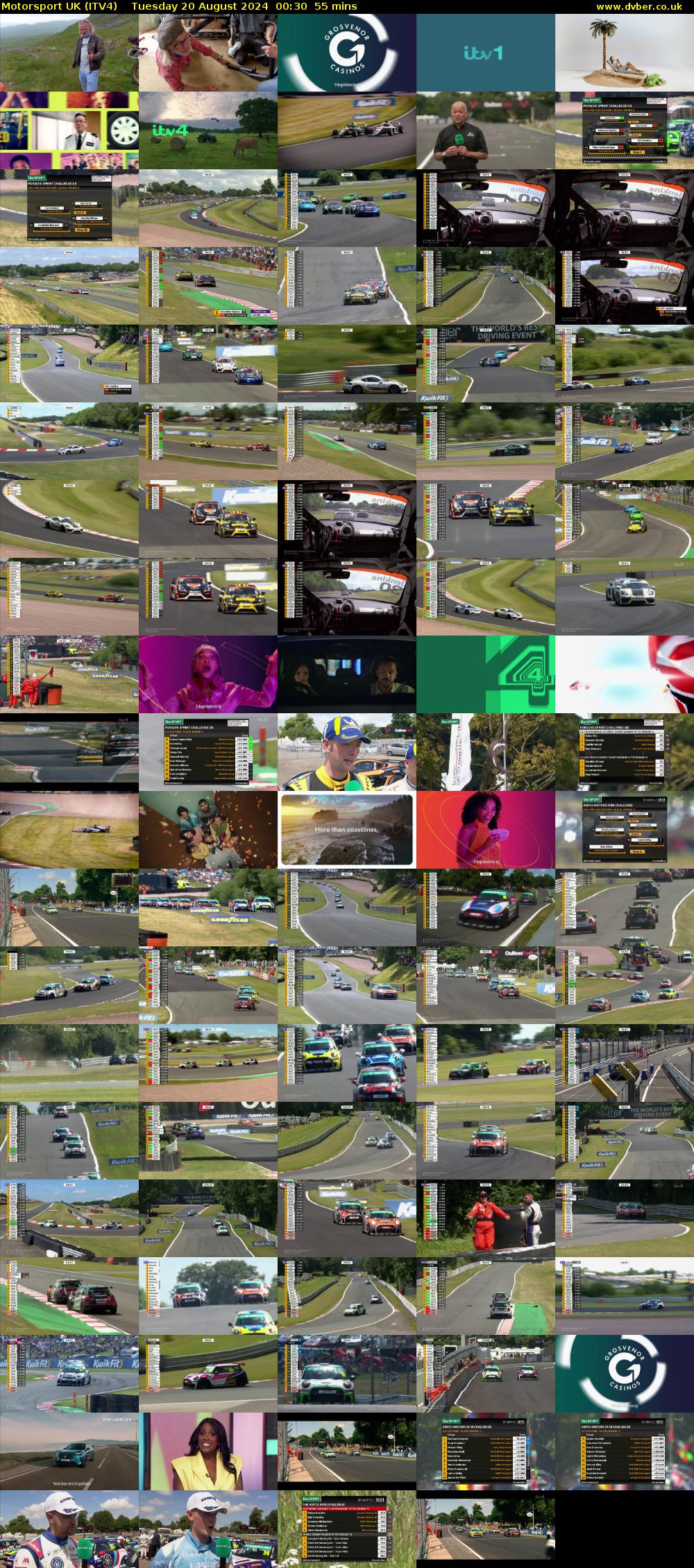 Motorsport UK (ITV4) Tuesday 20 August 2024 00:30 - 01:25