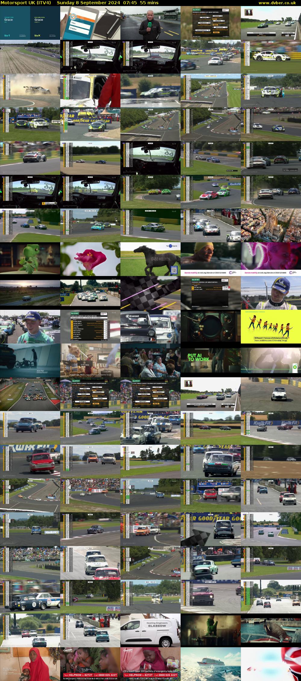 Motorsport UK (ITV4) Sunday 8 September 2024 07:45 - 08:40