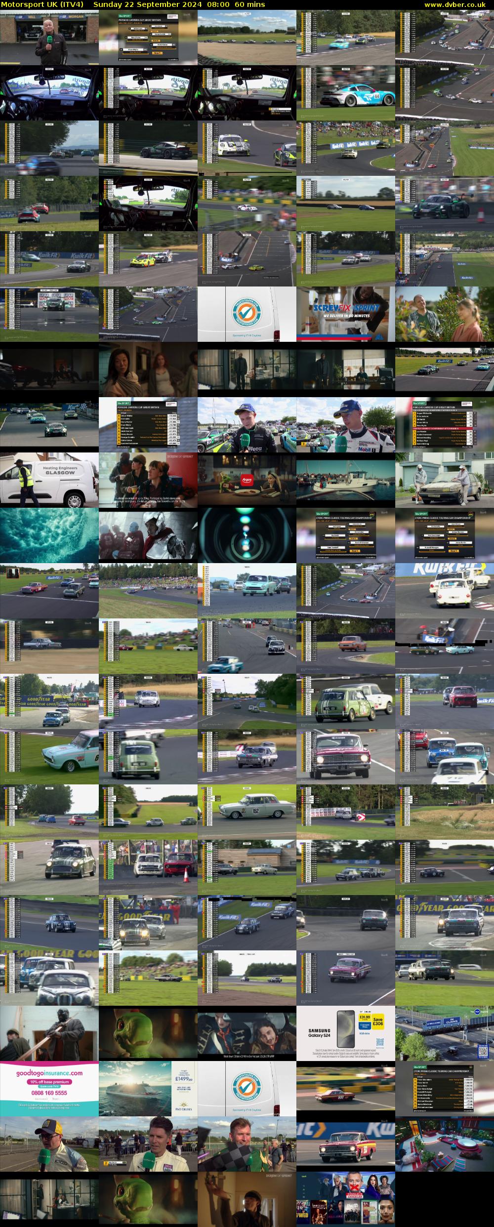 Motorsport UK (ITV4) Sunday 22 September 2024 08:00 - 09:00