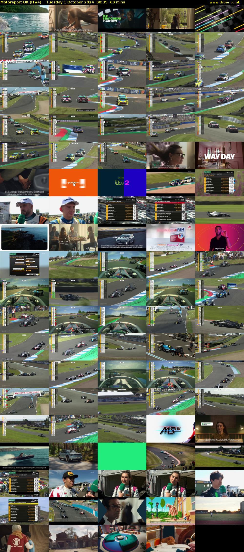 Motorsport UK (ITV4) Tuesday 1 October 2024 00:35 - 01:35
