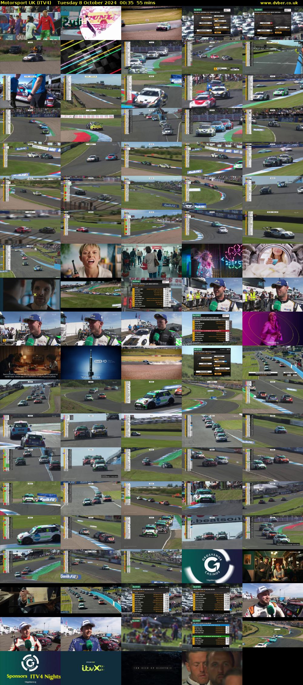 Motorsport UK (ITV4) Tuesday 8 October 2024 00:35 - 01:30