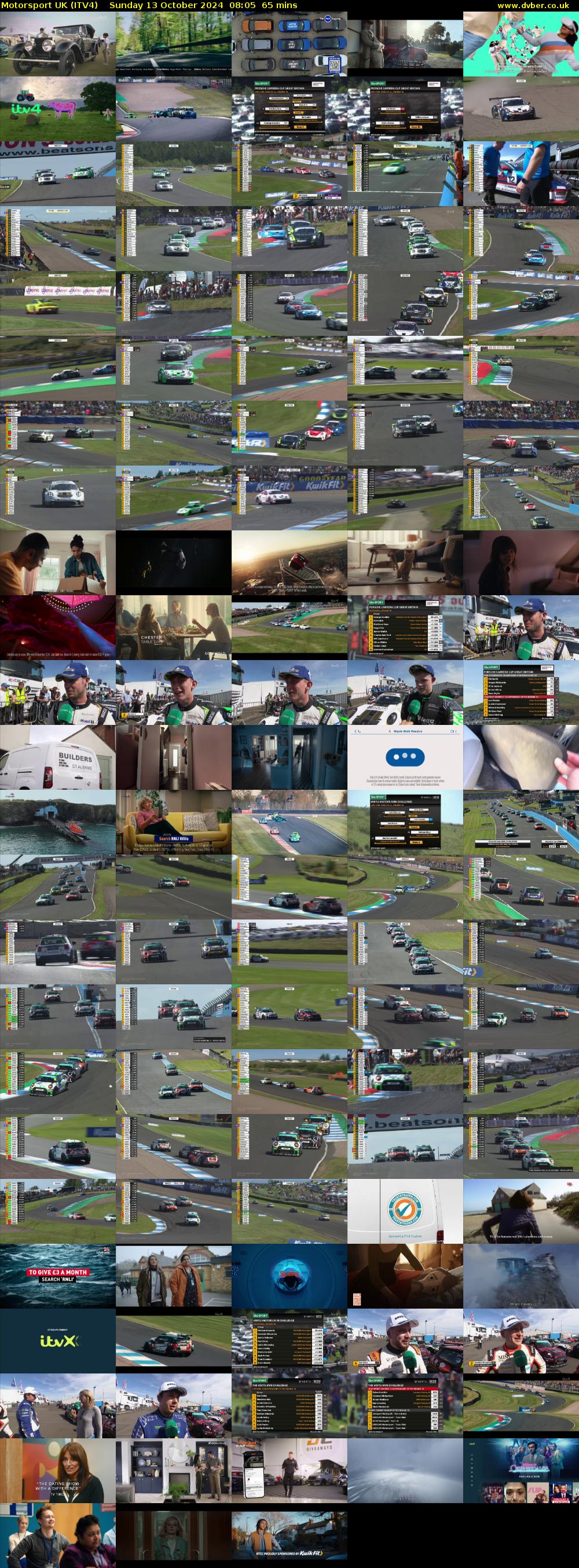 Motorsport UK (ITV4) Sunday 13 October 2024 08:05 - 09:10