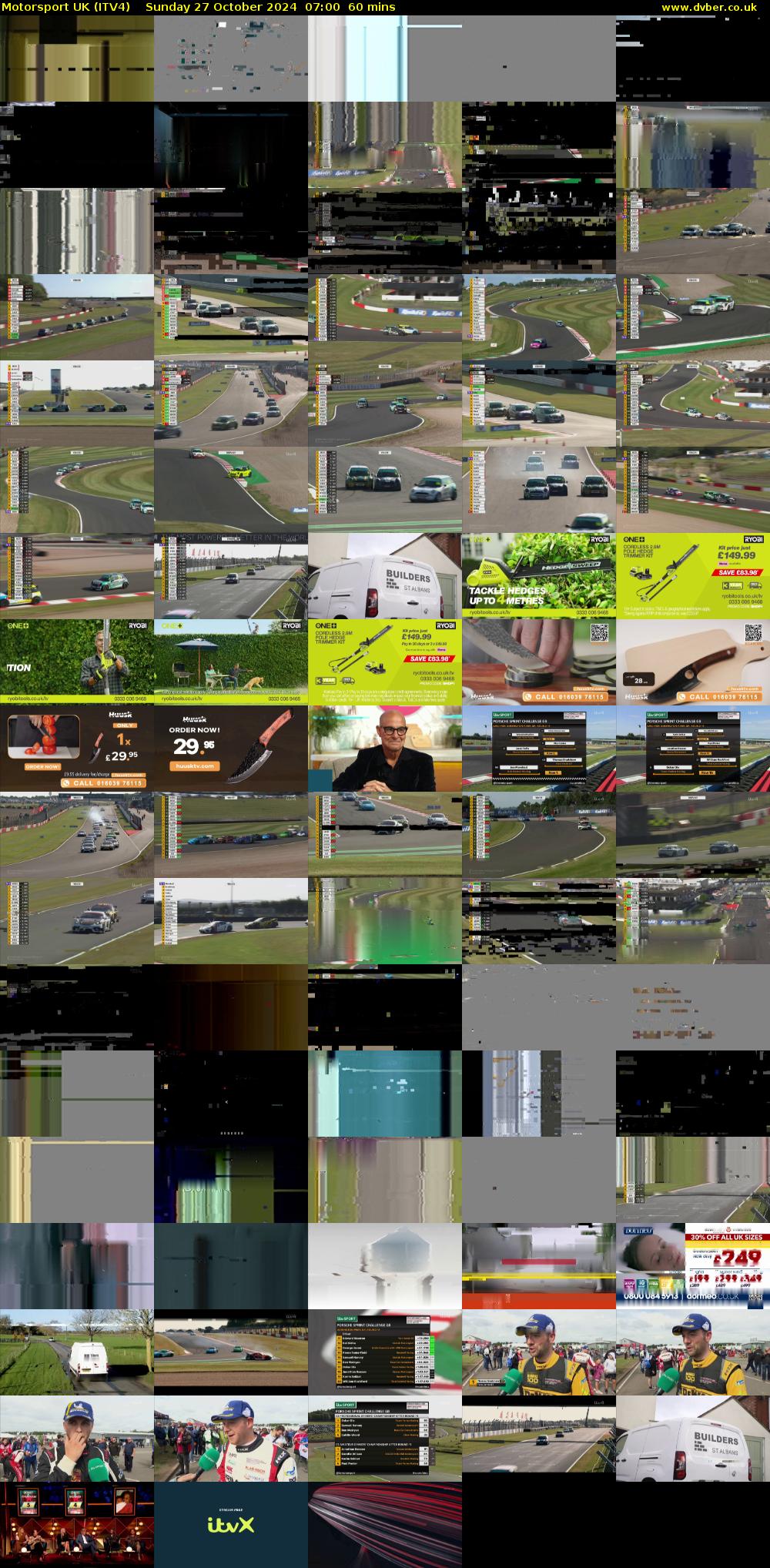 Motorsport UK (ITV4) Sunday 27 October 2024 07:00 - 08:00