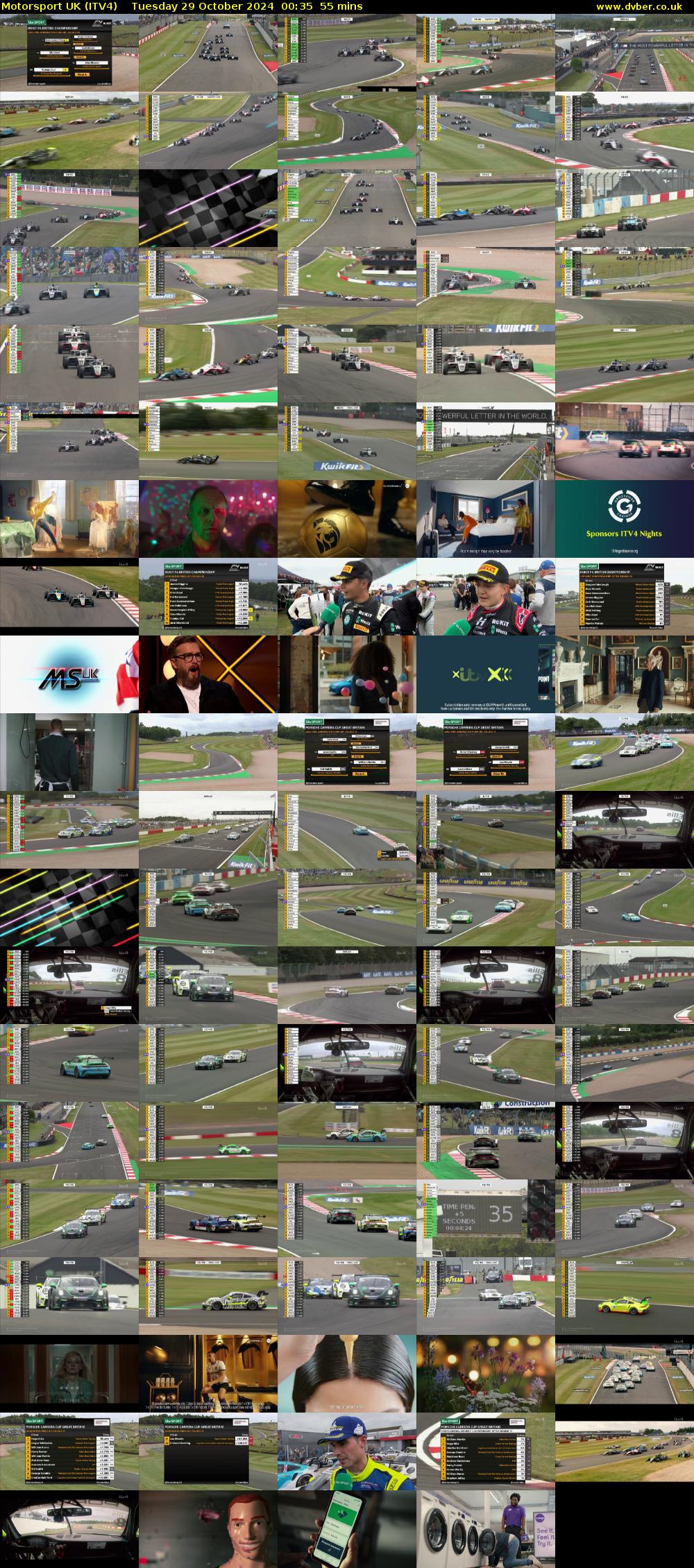 Motorsport UK (ITV4) Tuesday 29 October 2024 00:35 - 01:30