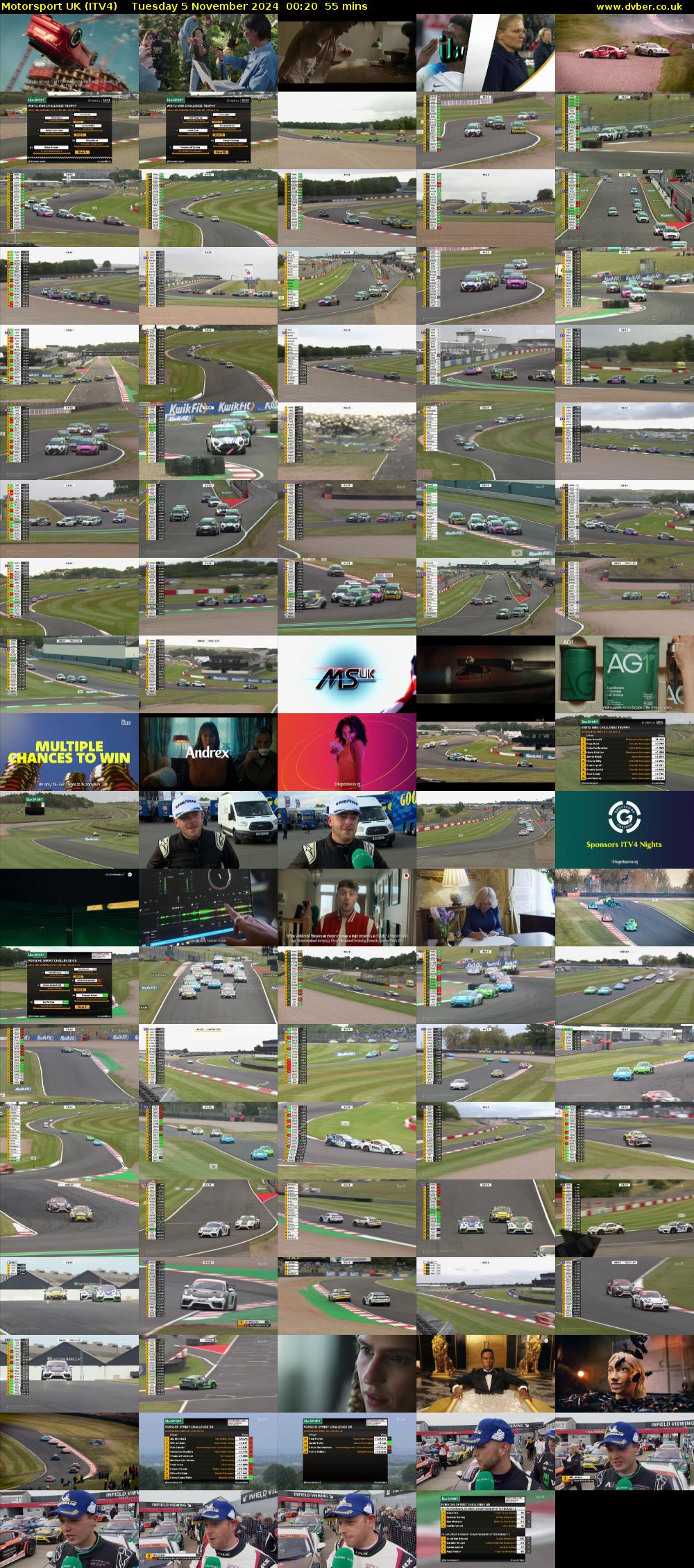Motorsport UK (ITV4) Tuesday 5 November 2024 00:20 - 01:15