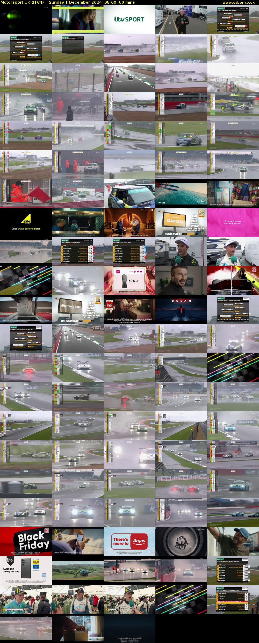 Motorsport UK (ITV4) Sunday 1 December 2024 08:00 - 09:00