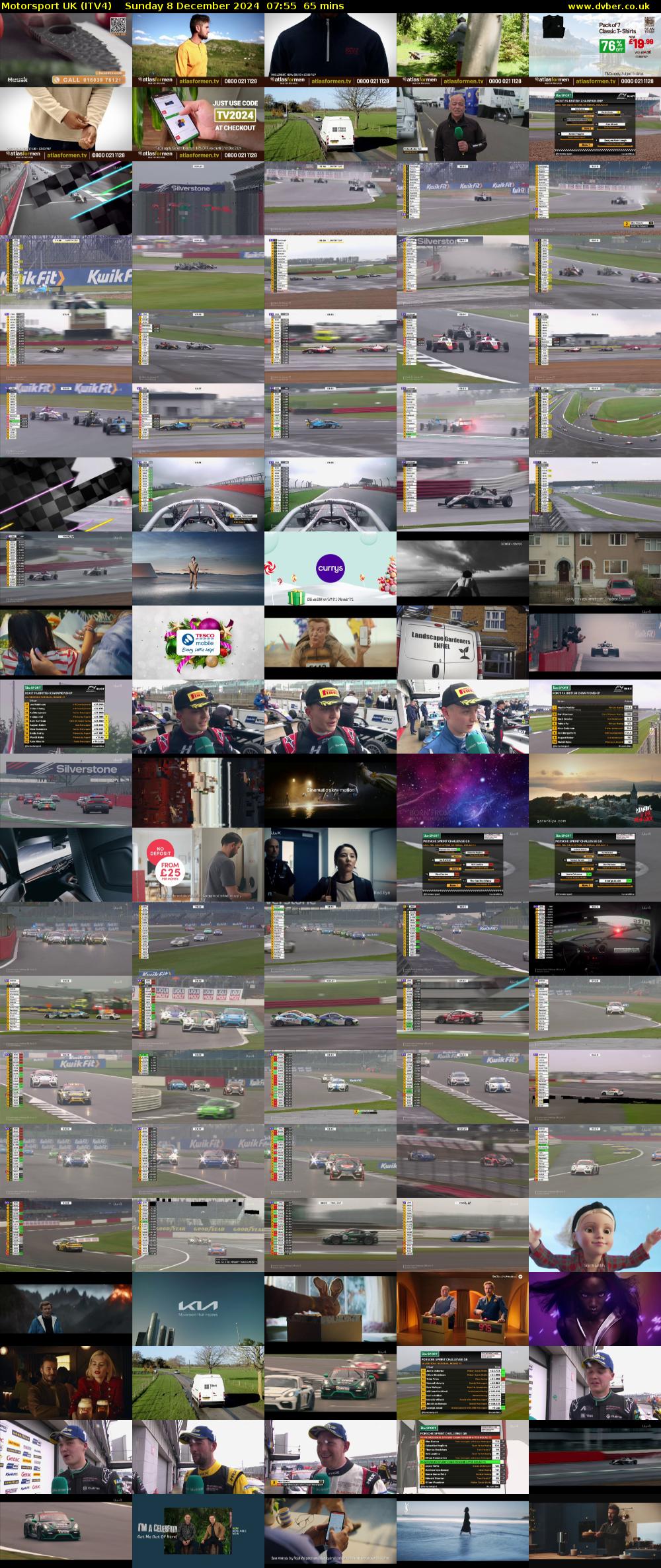 Motorsport UK (ITV4) Sunday 8 December 2024 07:55 - 09:00