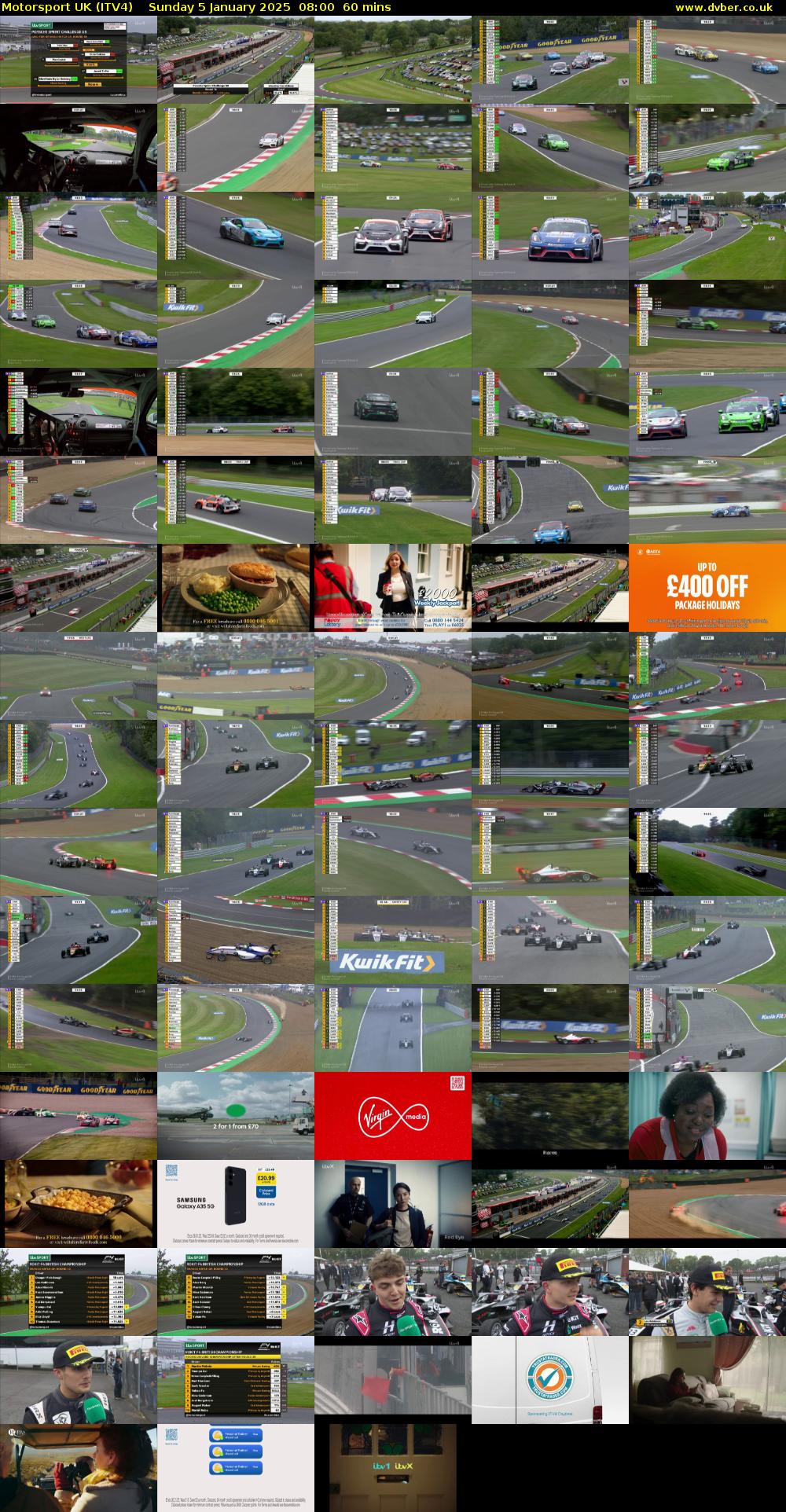 Motorsport UK (ITV4) Sunday 5 January 2025 08:00 - 09:00