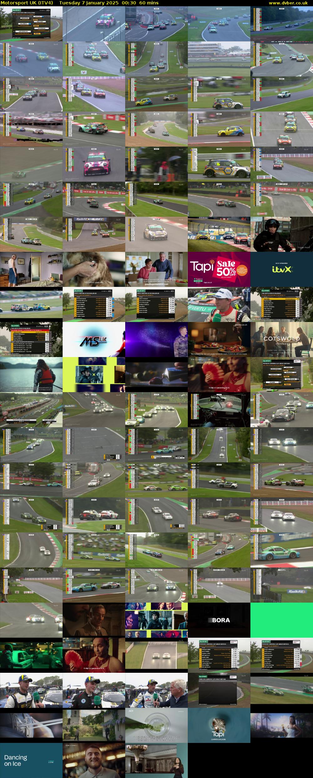 Motorsport UK (ITV4) Tuesday 7 January 2025 00:30 - 01:30