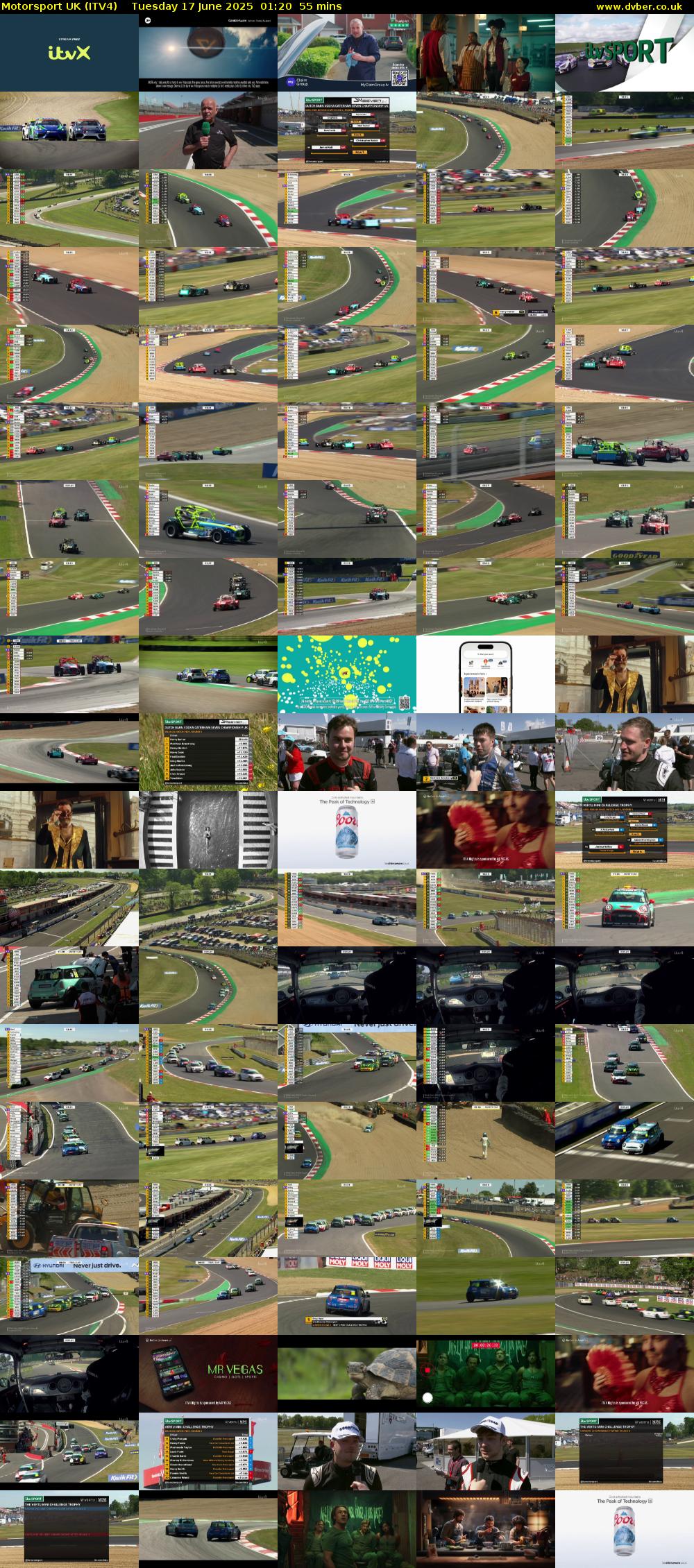 Motorsport UK (ITV4) Tuesday 17 June 2025 01:20 - 02:15