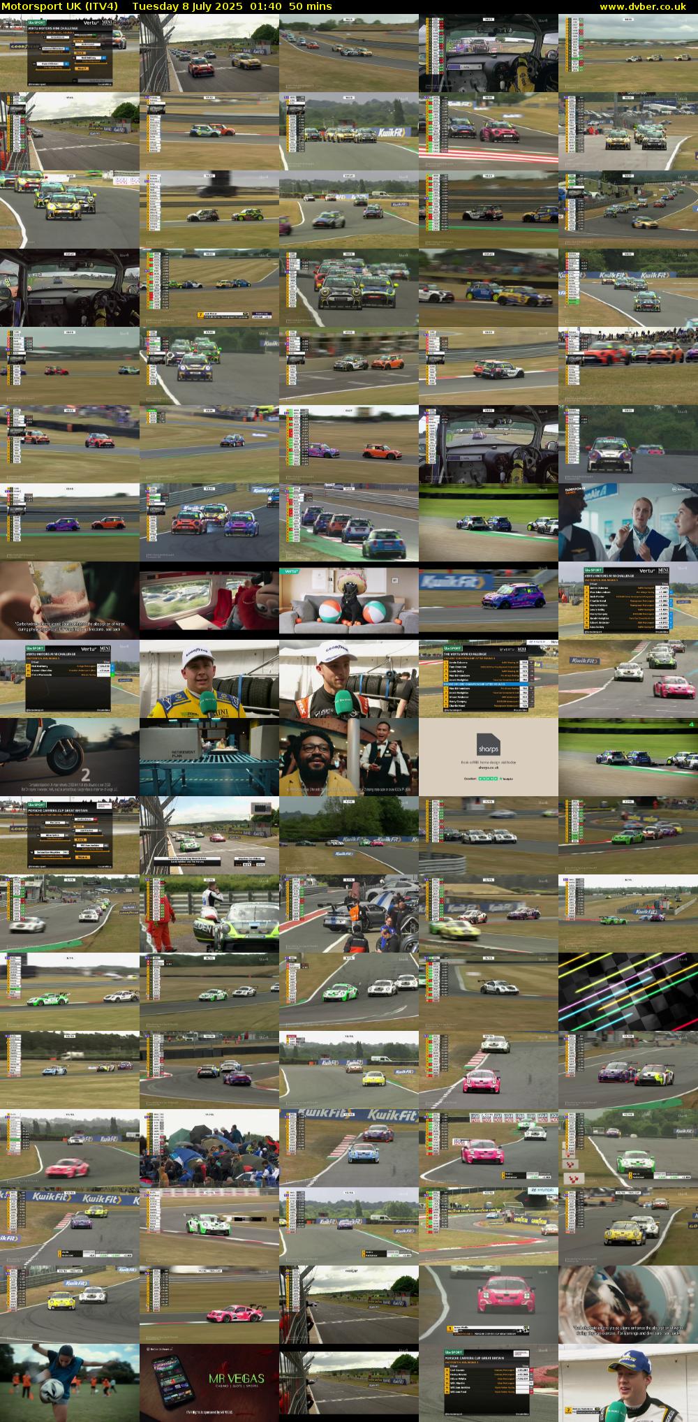 Motorsport UK (ITV4) Tuesday 8 July 2025 01:40 - 02:30