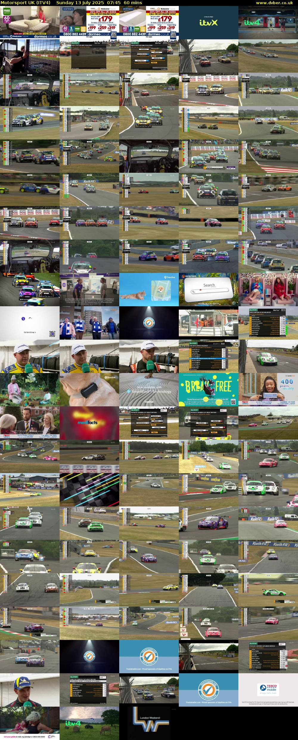 Motorsport UK (ITV4) Sunday 13 July 2025 07:45 - 08:45