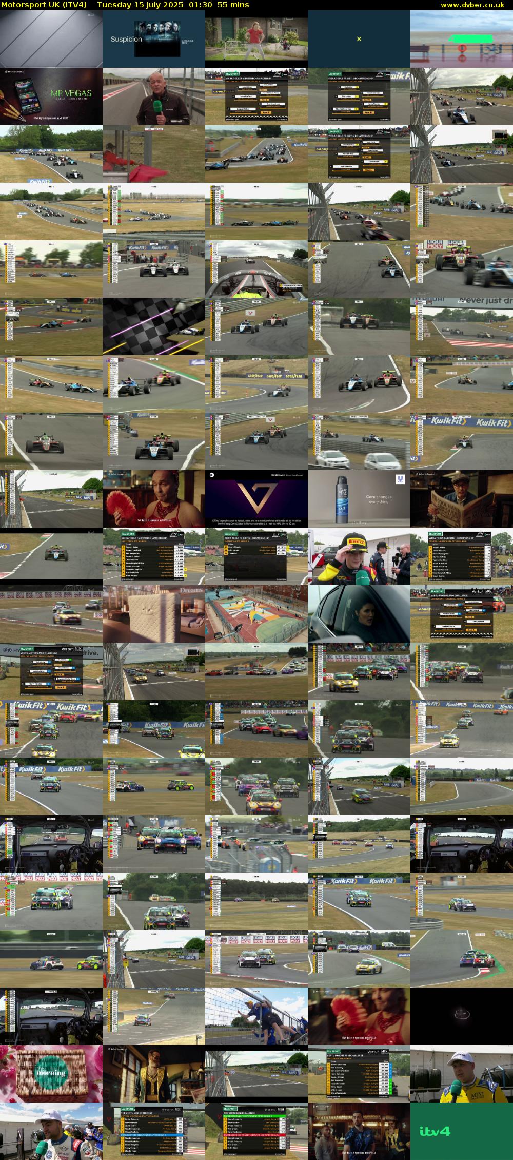 Motorsport UK (ITV4) Tuesday 15 July 2025 01:30 - 02:25