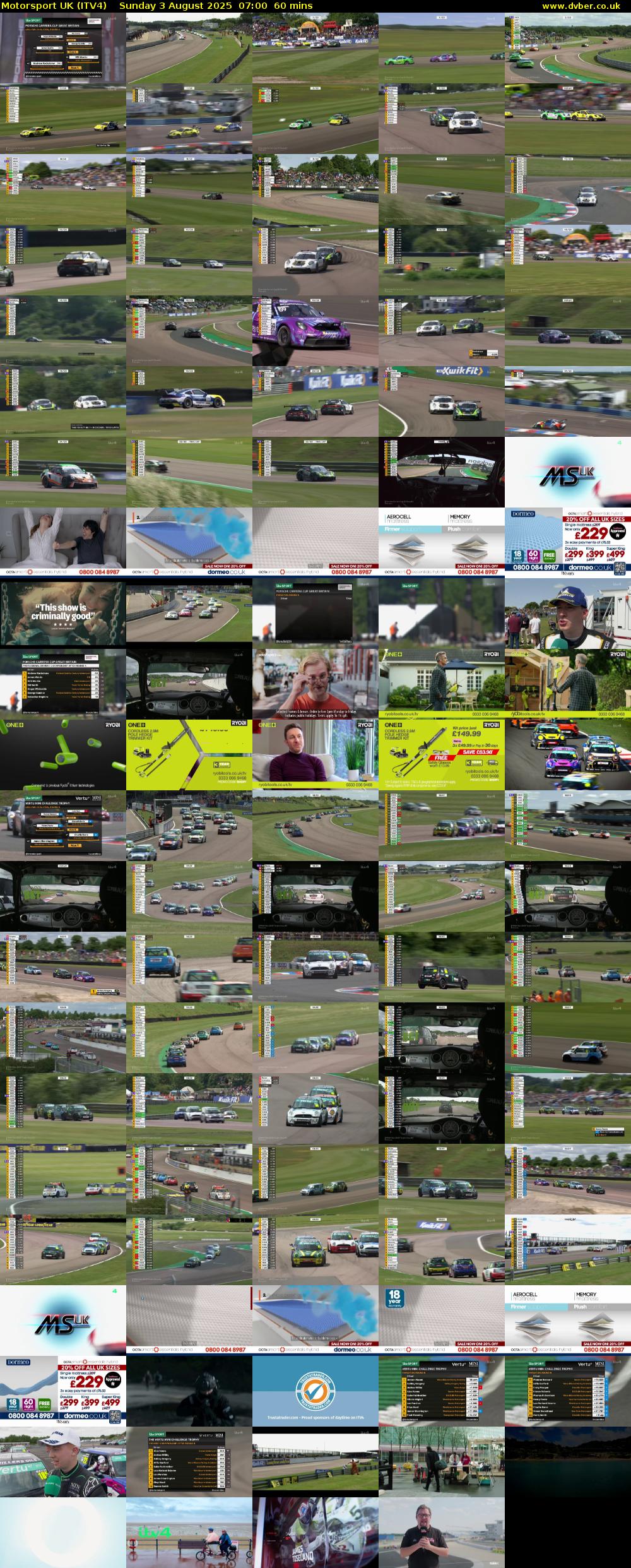 Motorsport UK (ITV4) Sunday 3 August 2025 07:00 - 08:00