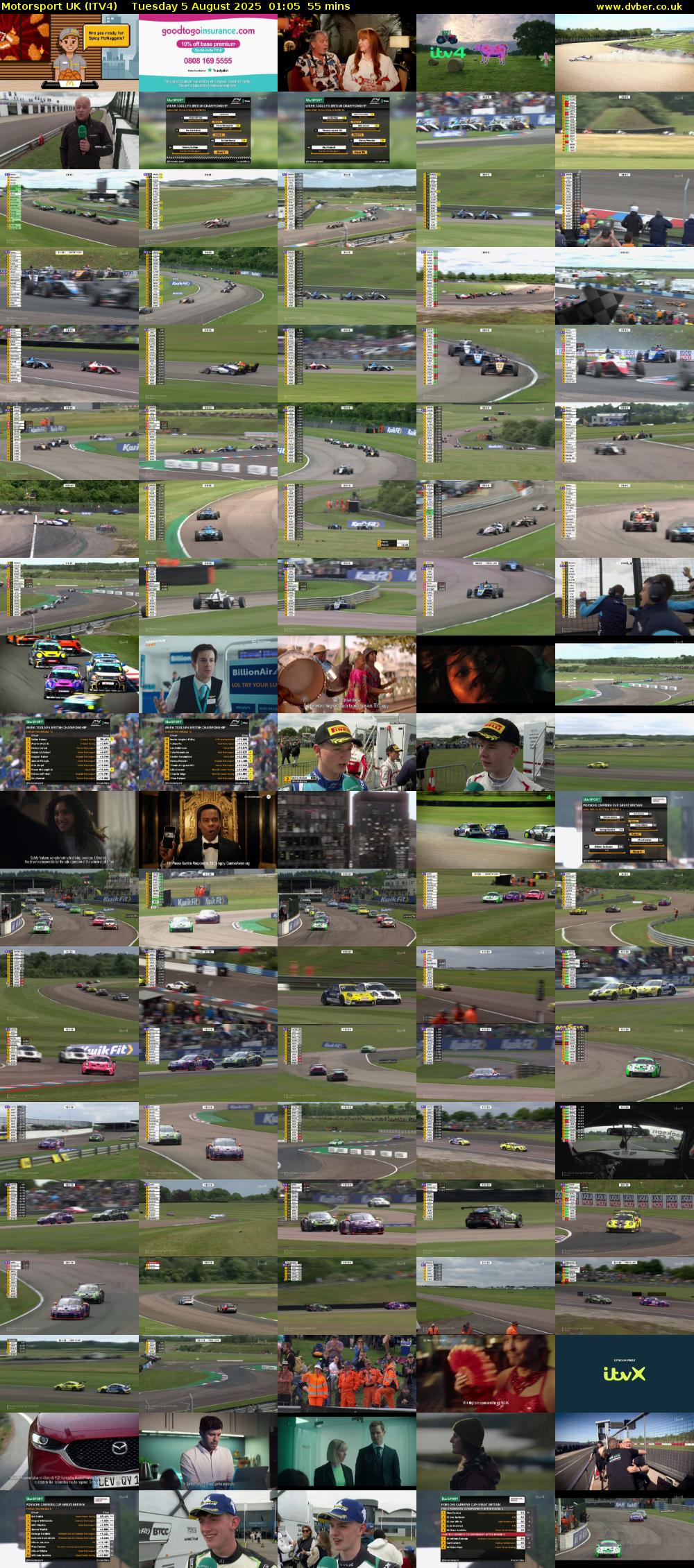 Motorsport UK (ITV4) Tuesday 5 August 2025 01:05 - 02:00