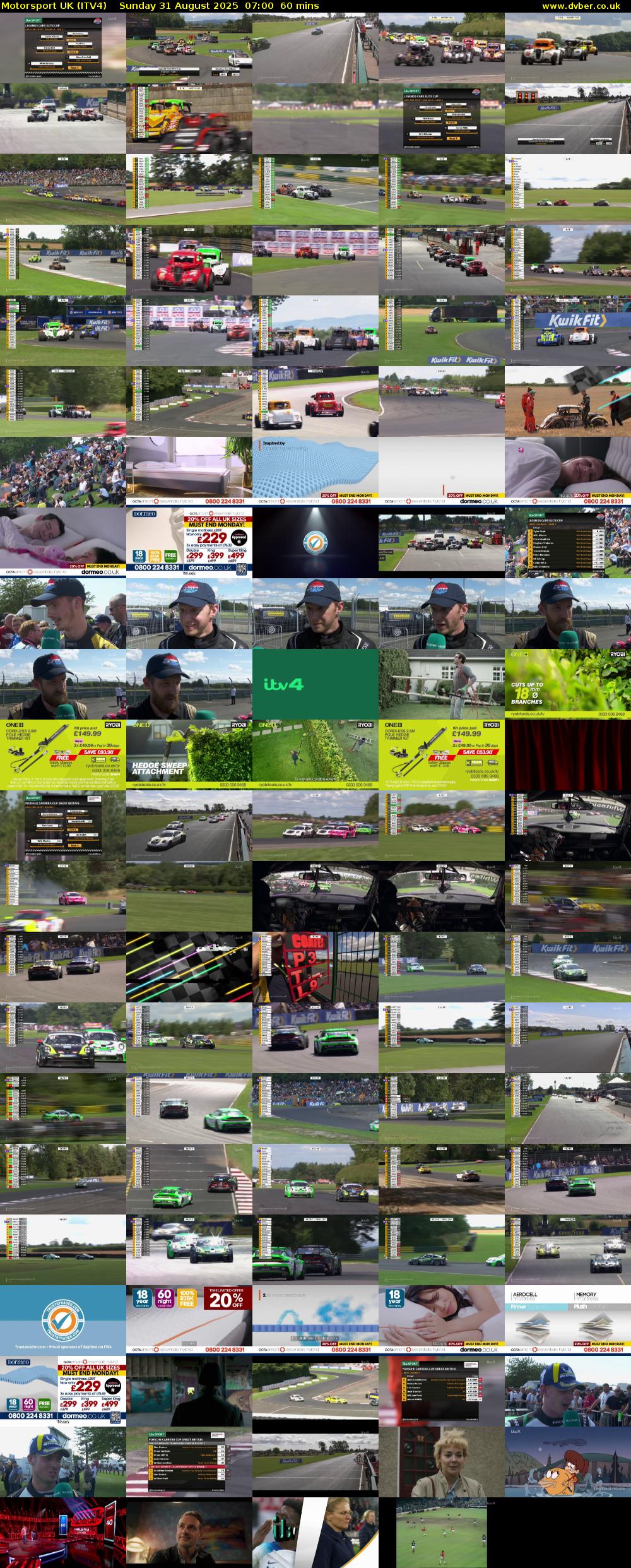 Motorsport UK (ITV4) Sunday 31 August 2025 07:00 - 08:00