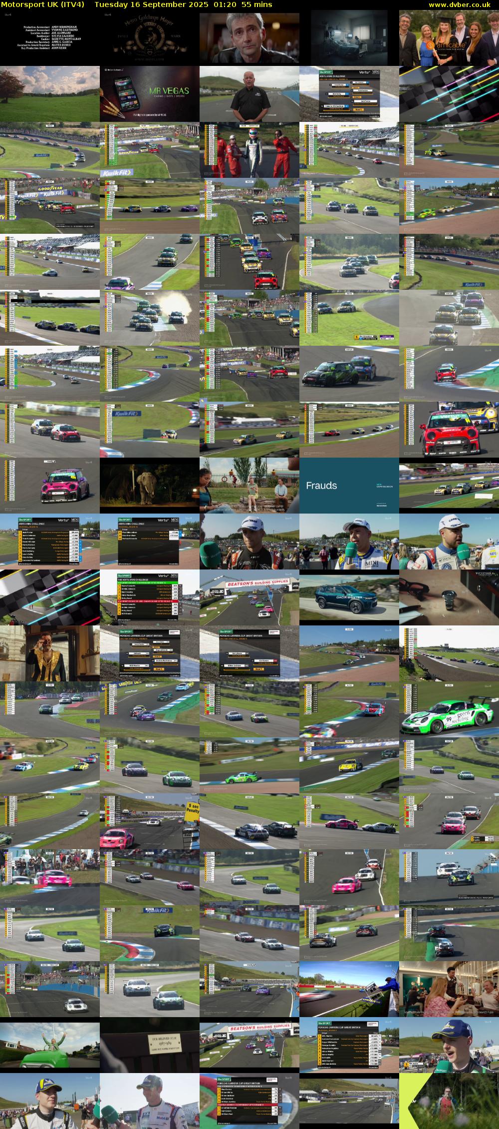 Motorsport UK (ITV4) Tuesday 16 September 2025 01:20 - 02:15