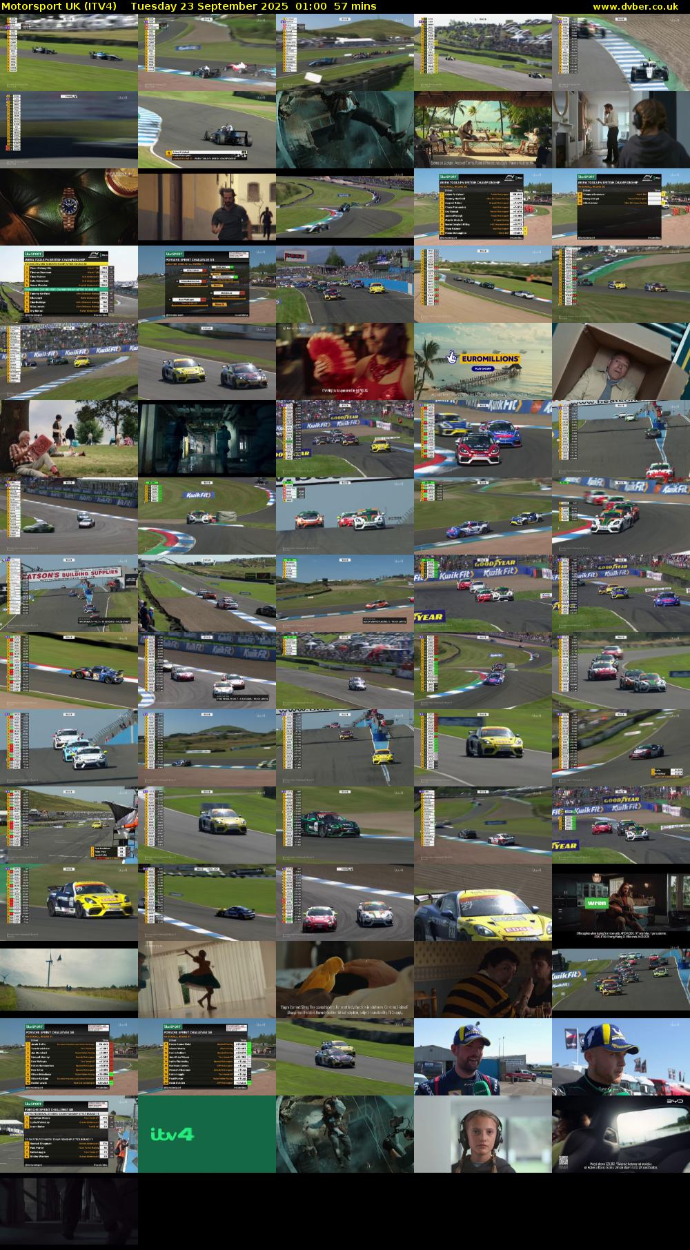 Motorsport UK (ITV4) Tuesday 23 September 2025 01:00 - 01:57