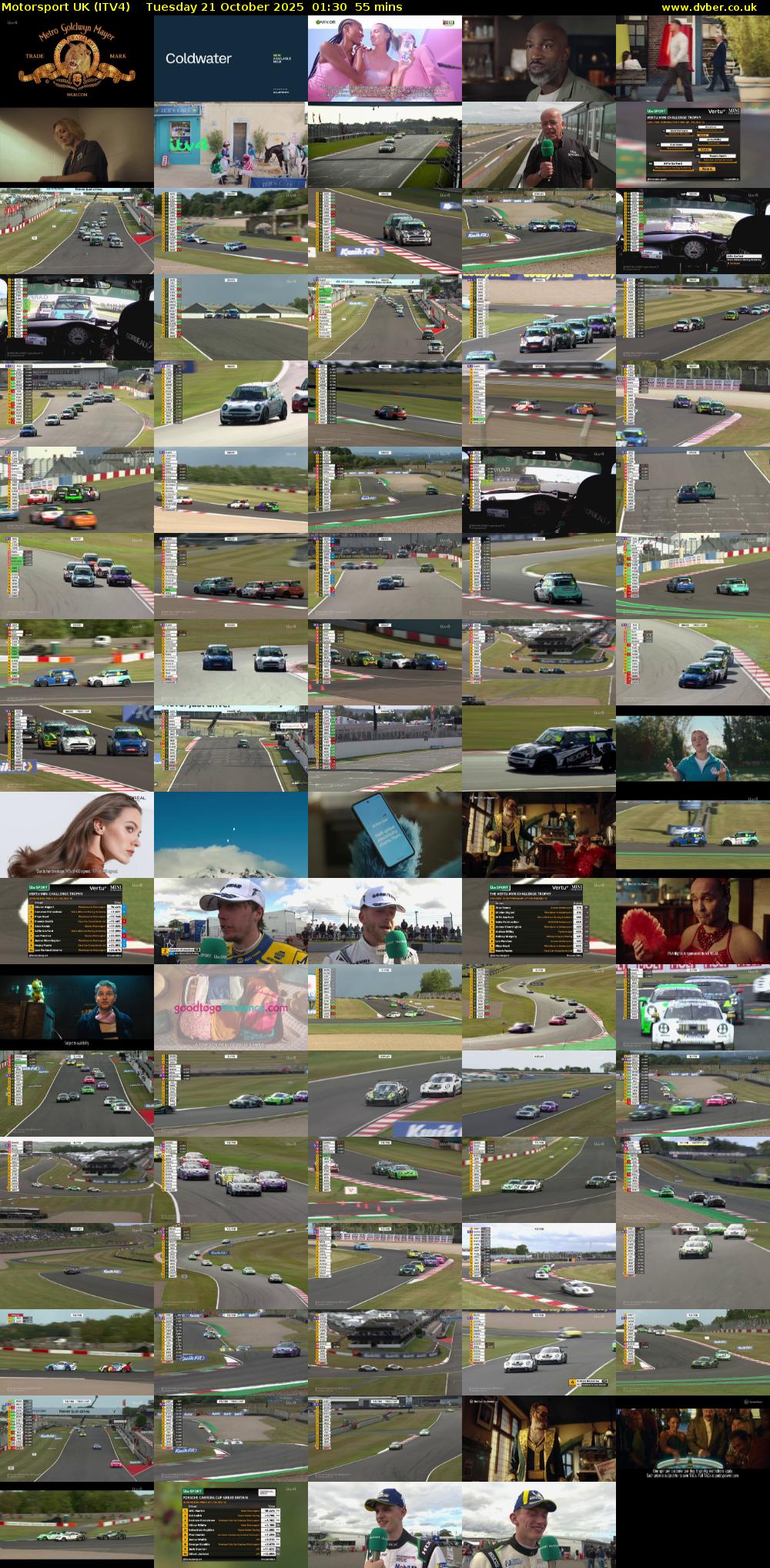 Motorsport UK (ITV4) Tuesday 21 October 2025 01:30 - 02:25