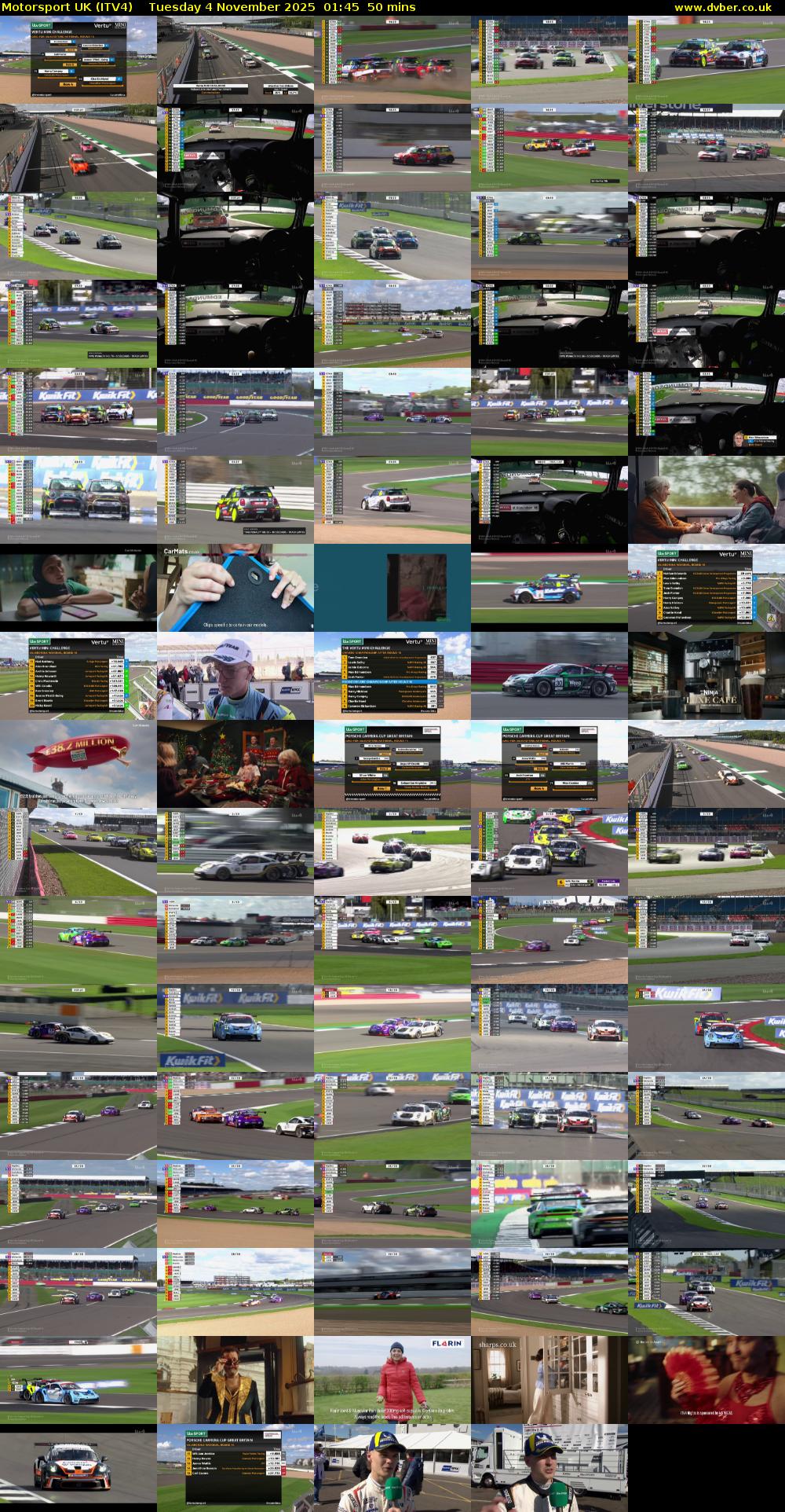 Motorsport UK (ITV4) Tuesday 4 November 2025 01:45 - 02:35