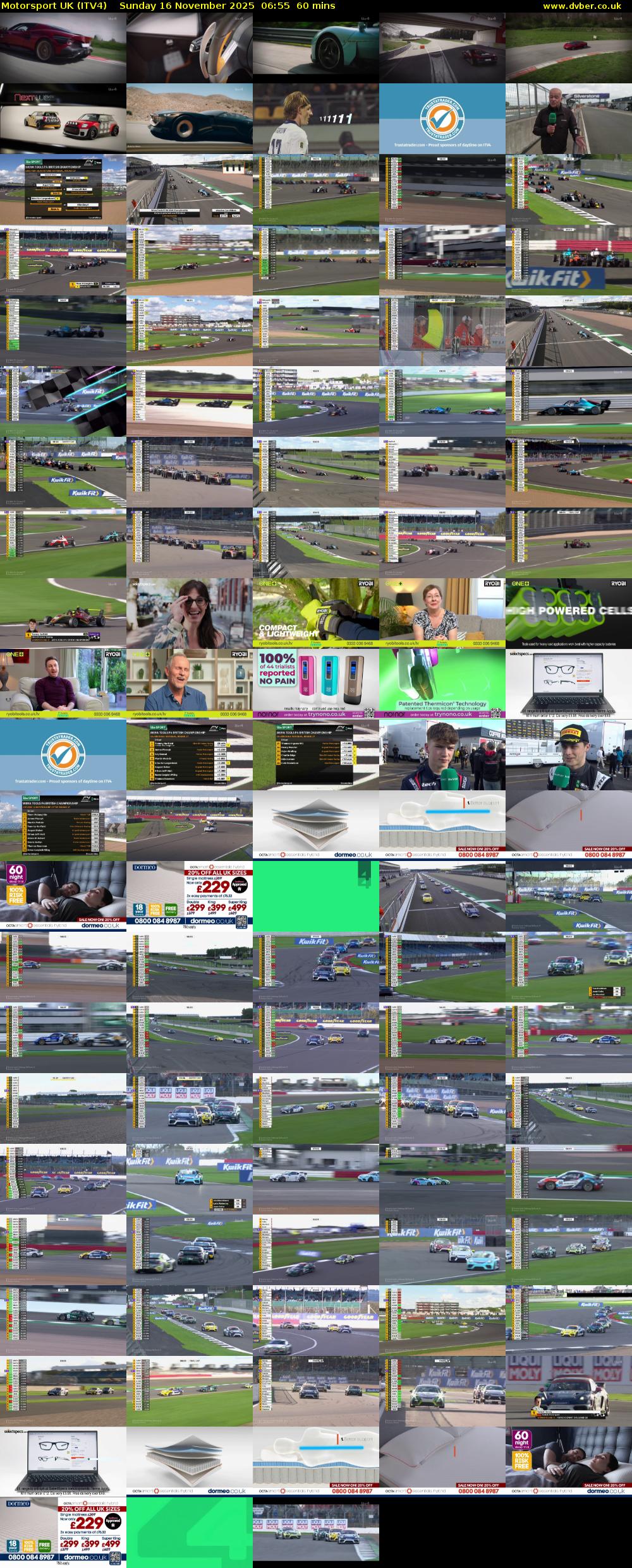 Motorsport UK (ITV4) Sunday 16 November 2025 06:55 - 07:55