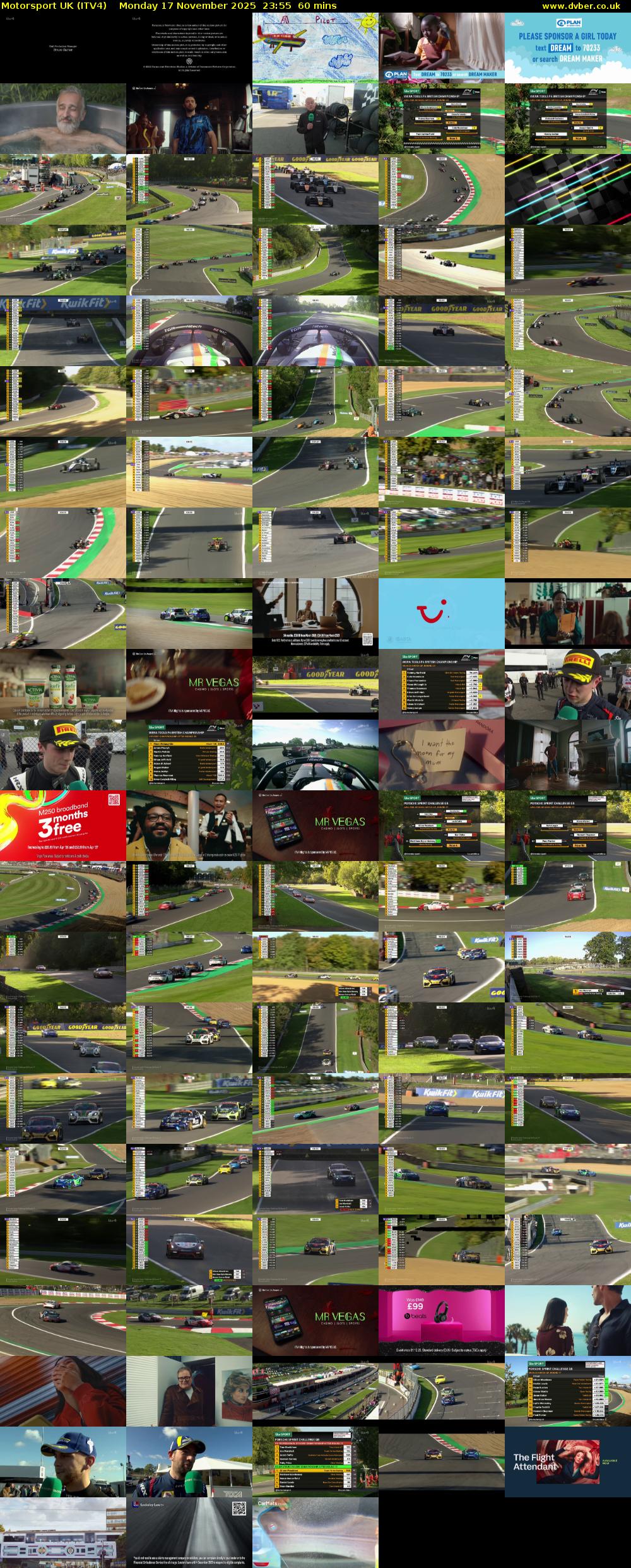 Motorsport UK (ITV4) Monday 17 November 2025 23:55 - 00:55