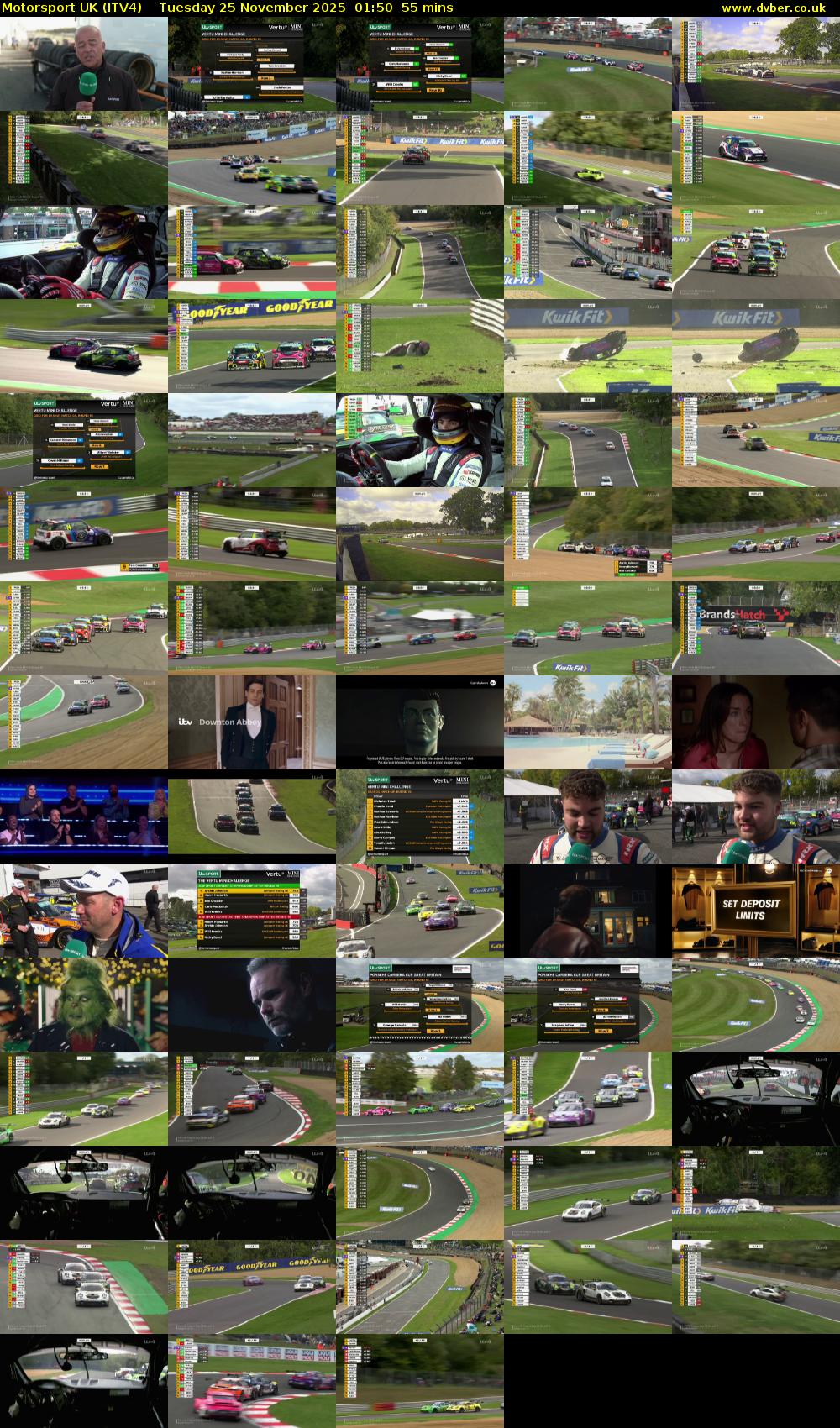 Motorsport UK (ITV4) Tuesday 25 November 2025 01:50 - 02:45