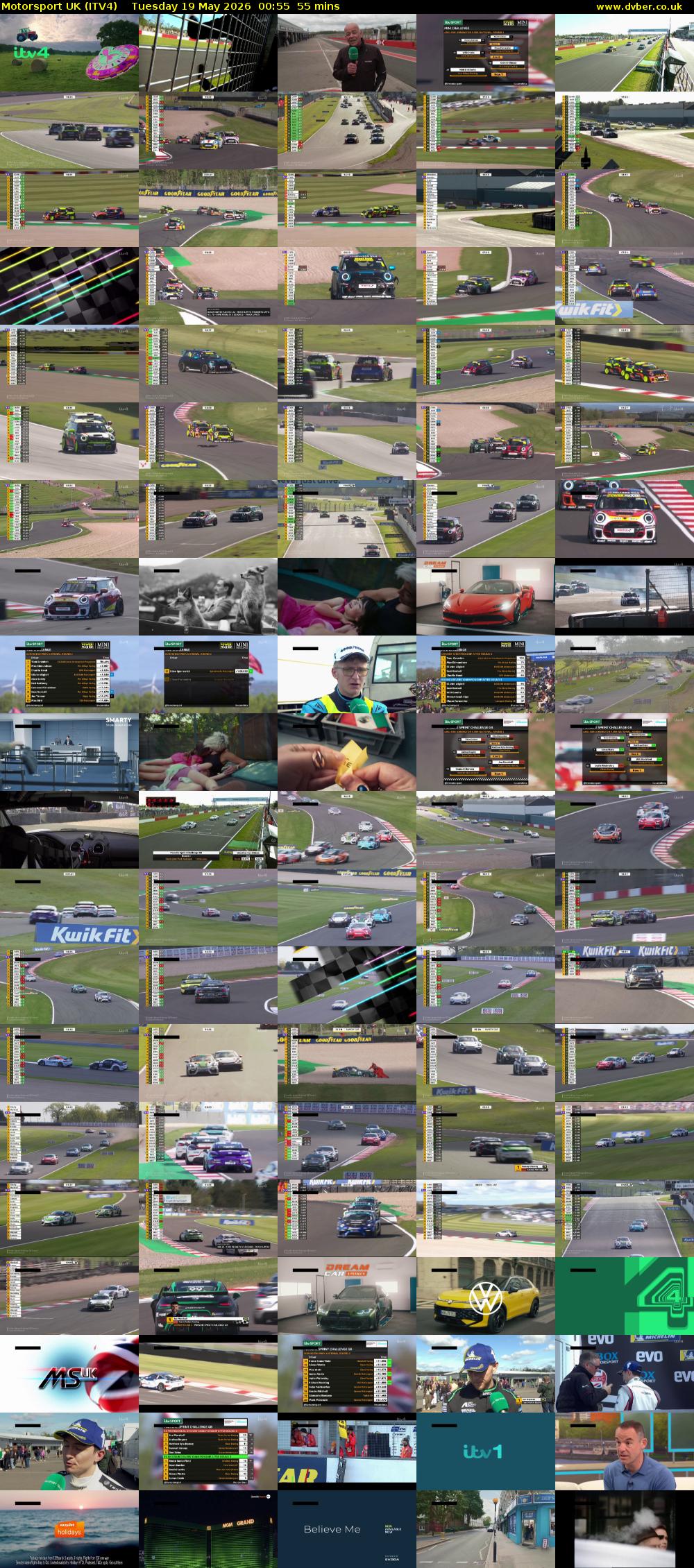 Motorsport UK (ITV4) Tuesday 19 May 2026 00:55 - 01:50