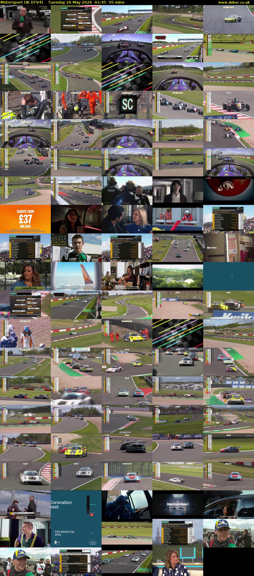 Motorsport UK (ITV4) Tuesday 26 May 2026 01:45 - 02:40