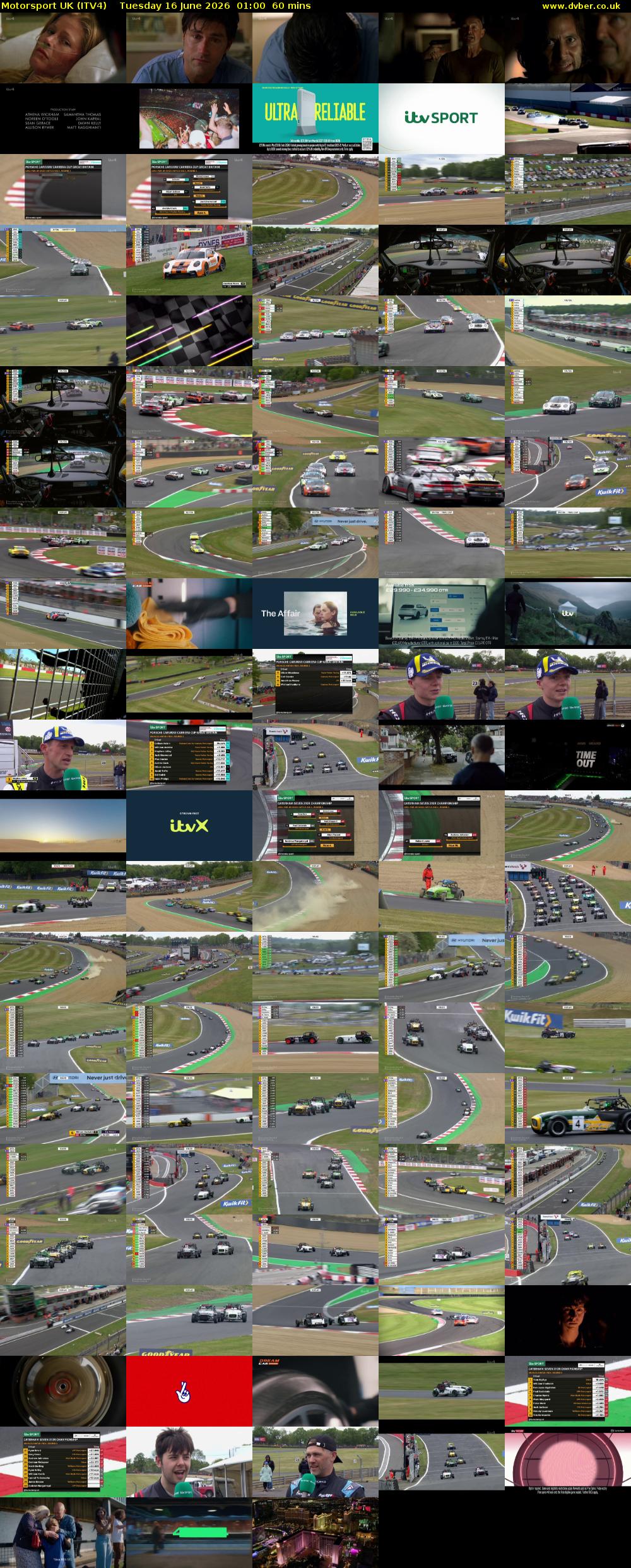 Motorsport UK (ITV4) Tuesday 16 June 2026 01:00 - 02:00