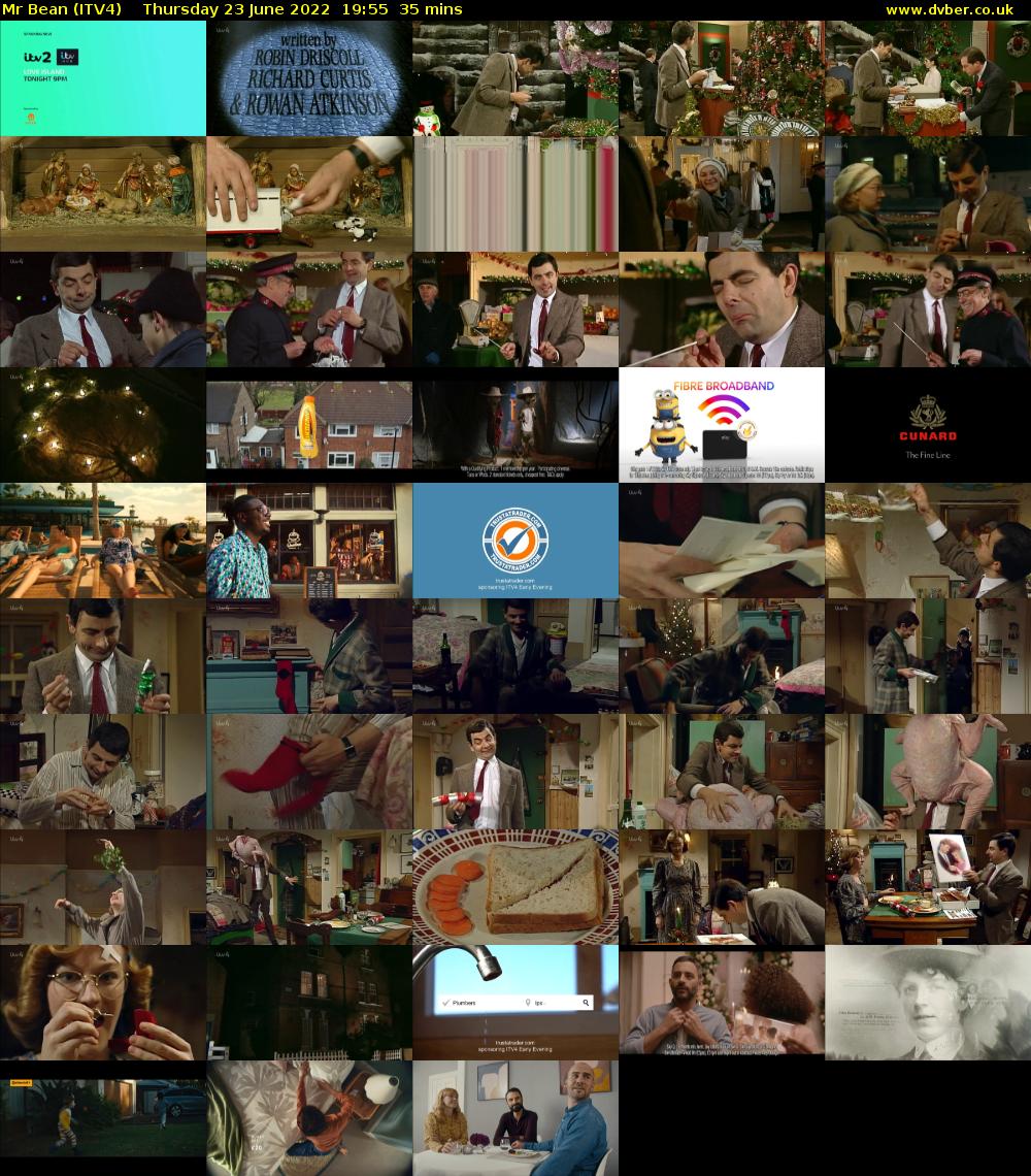 Mr Bean (ITV4) Thursday 23 June 2022 19:55 - 20:30