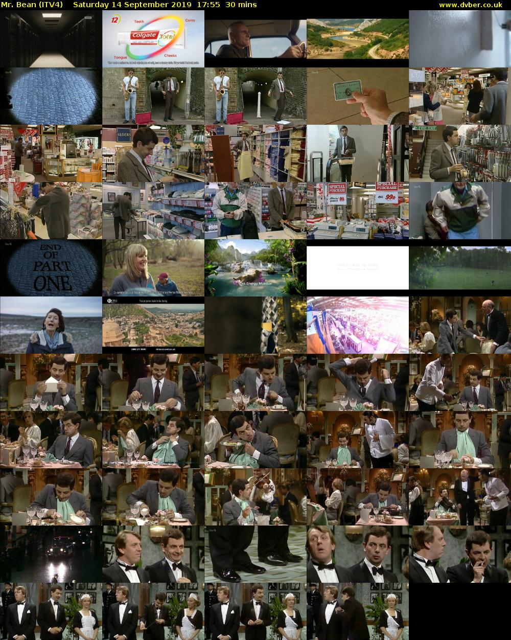 Mr. Bean (ITV4) Saturday 14 September 2019 17:55 - 18:25