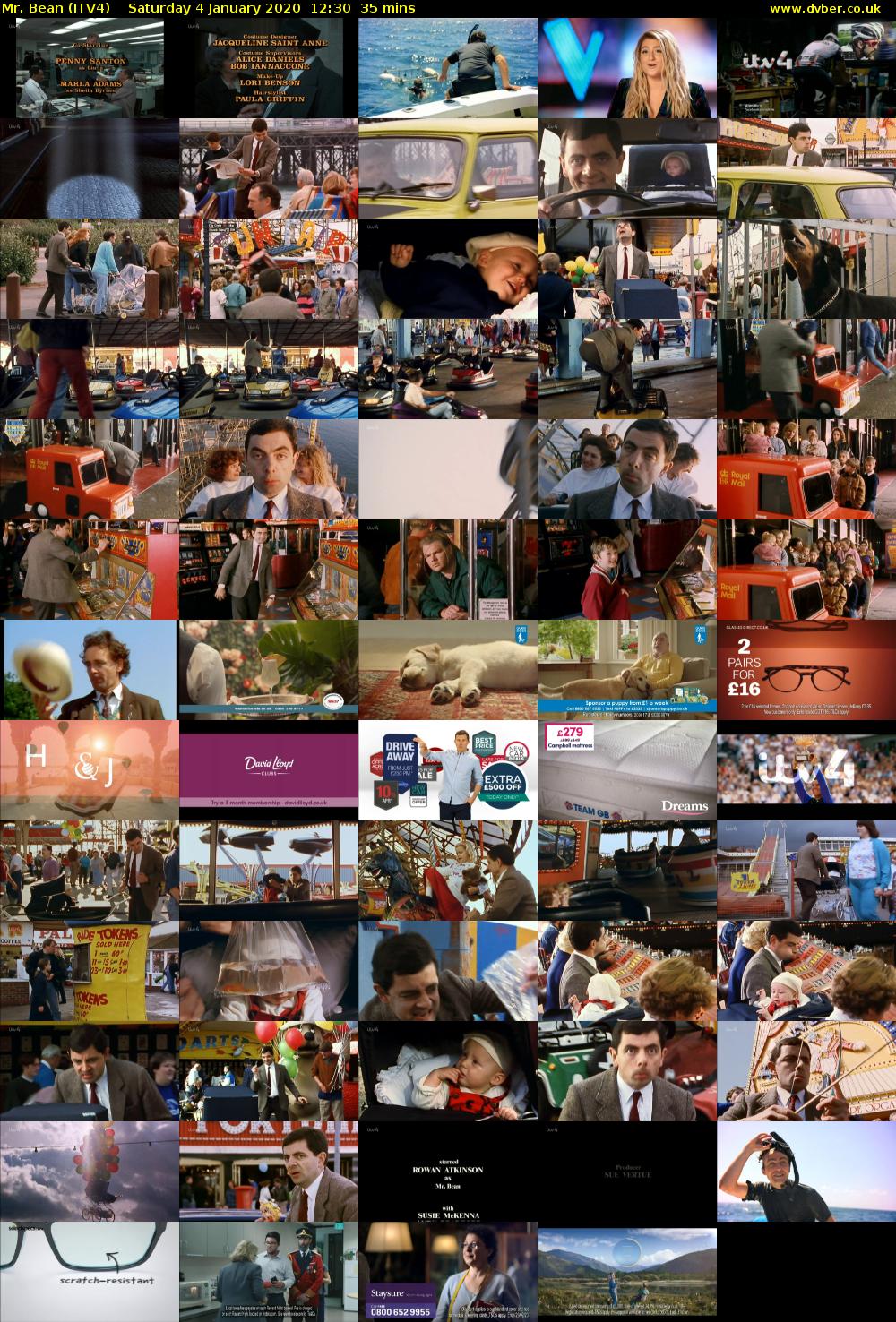 Mr. Bean (ITV4) Saturday 4 January 2020 12:30 - 13:05