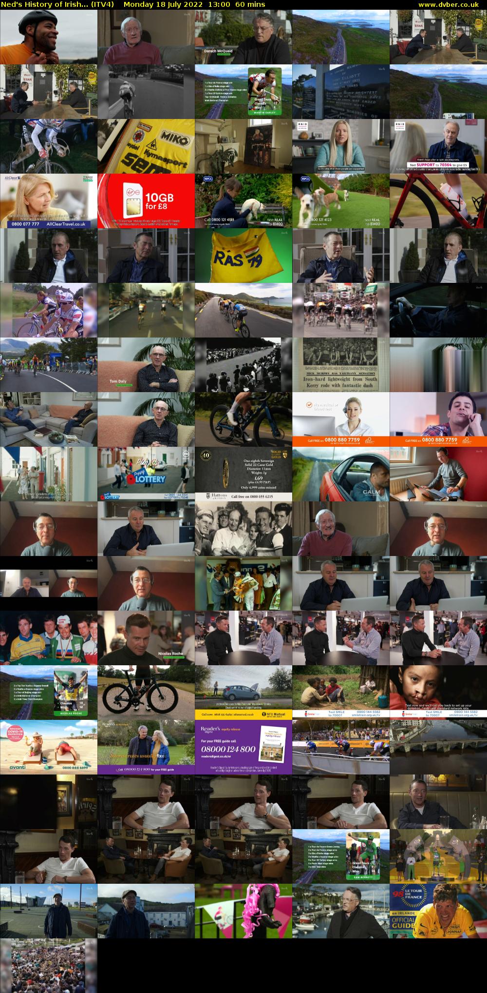 Ned's History of Irish... (ITV4) Monday 18 July 2022 13:00 - 14:00