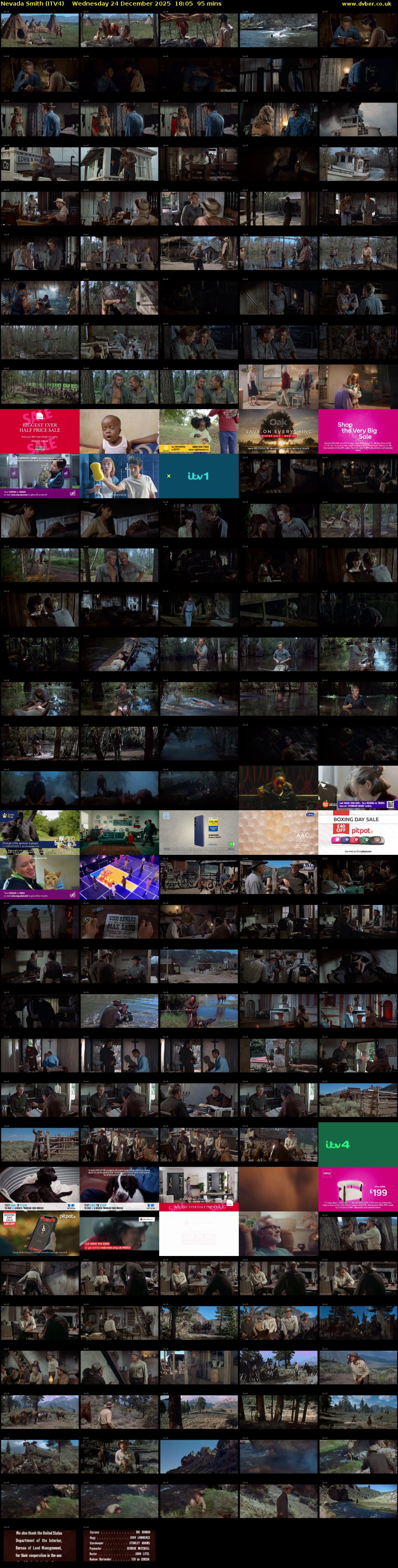 Nevada Smith (ITV4) Wednesday 24 December 2025 18:05 - 19:40