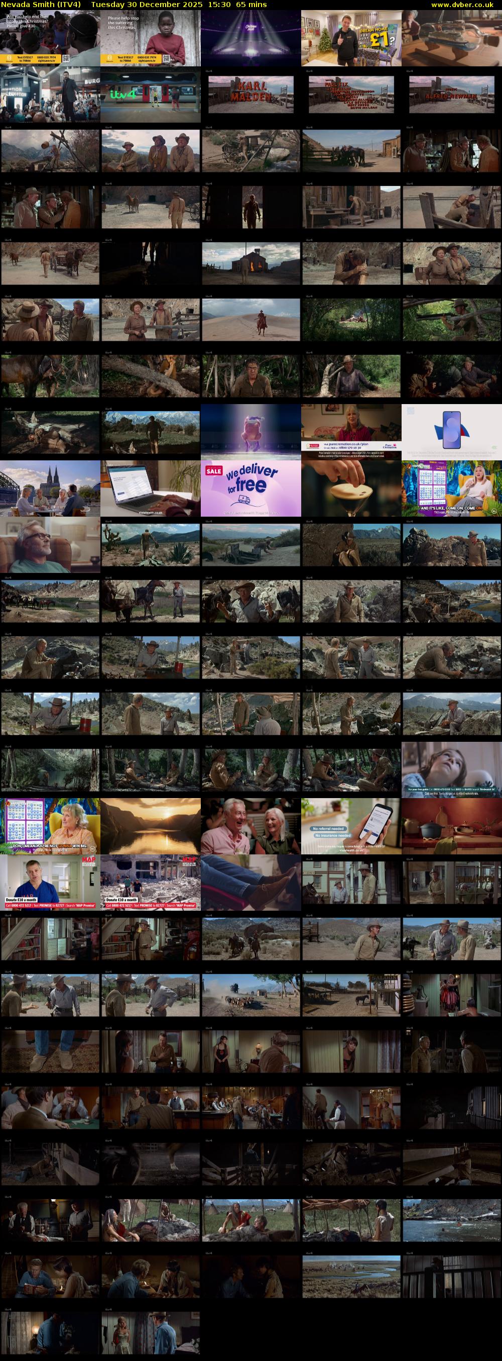 Nevada Smith (ITV4) Tuesday 30 December 2025 15:30 - 16:35