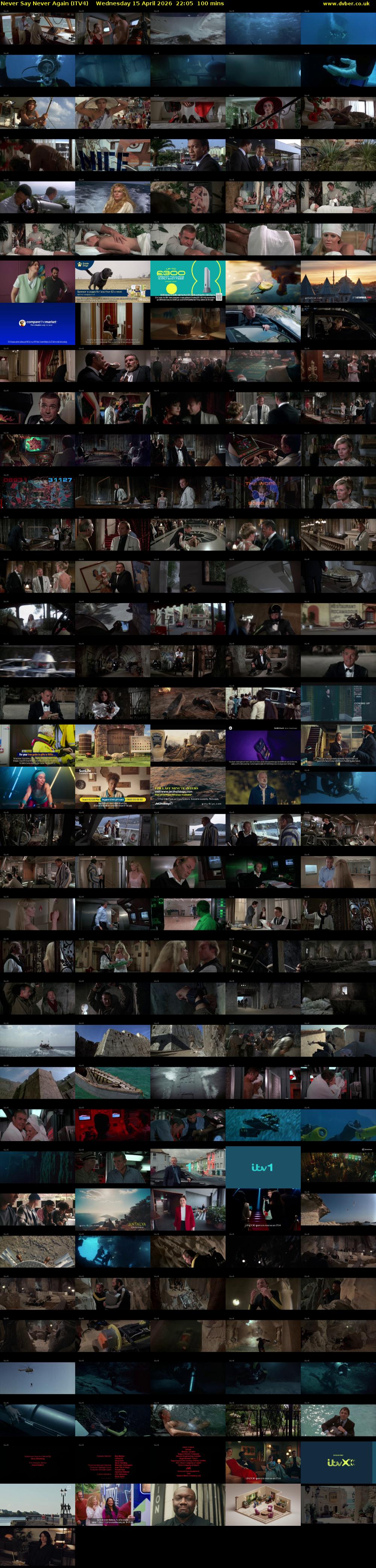 Never Say Never Again (ITV4) Wednesday 15 April 2026 22:05 - 23:45