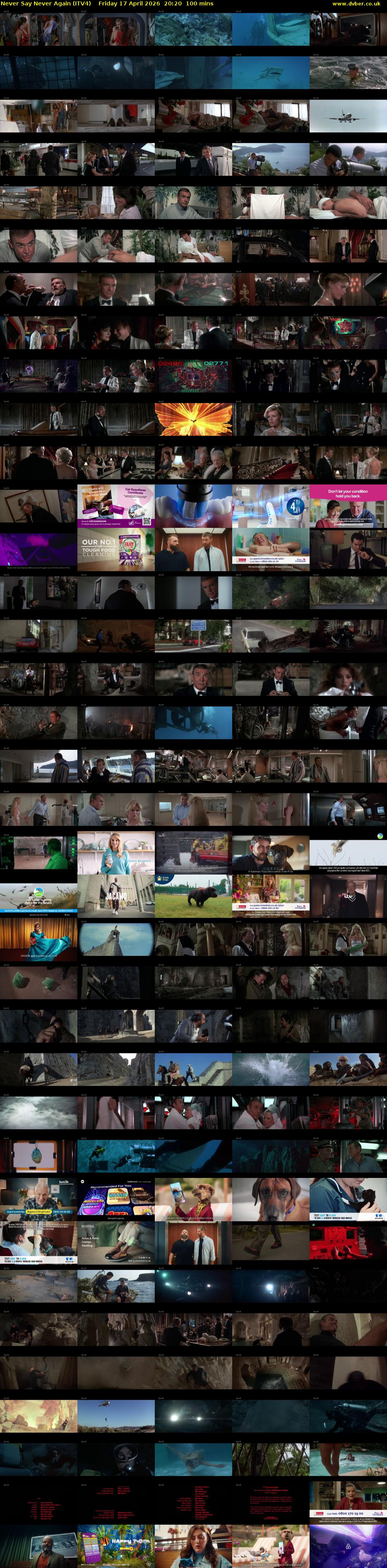 Never Say Never Again (ITV4) Friday 17 April 2026 20:20 - 22:00